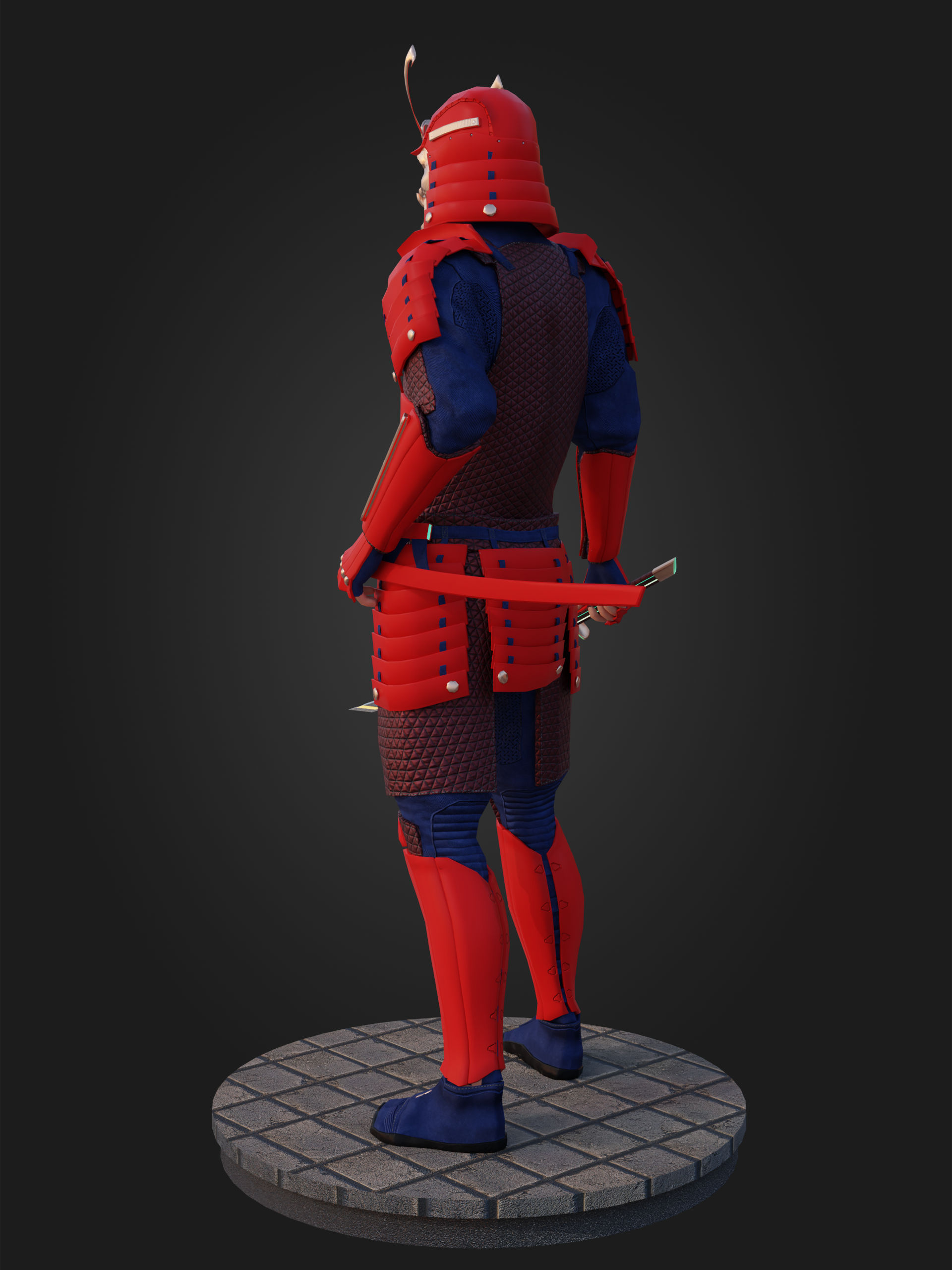 Кибер-самурай — Изображение №3 — Иллюстрация, 3D на Dprofile