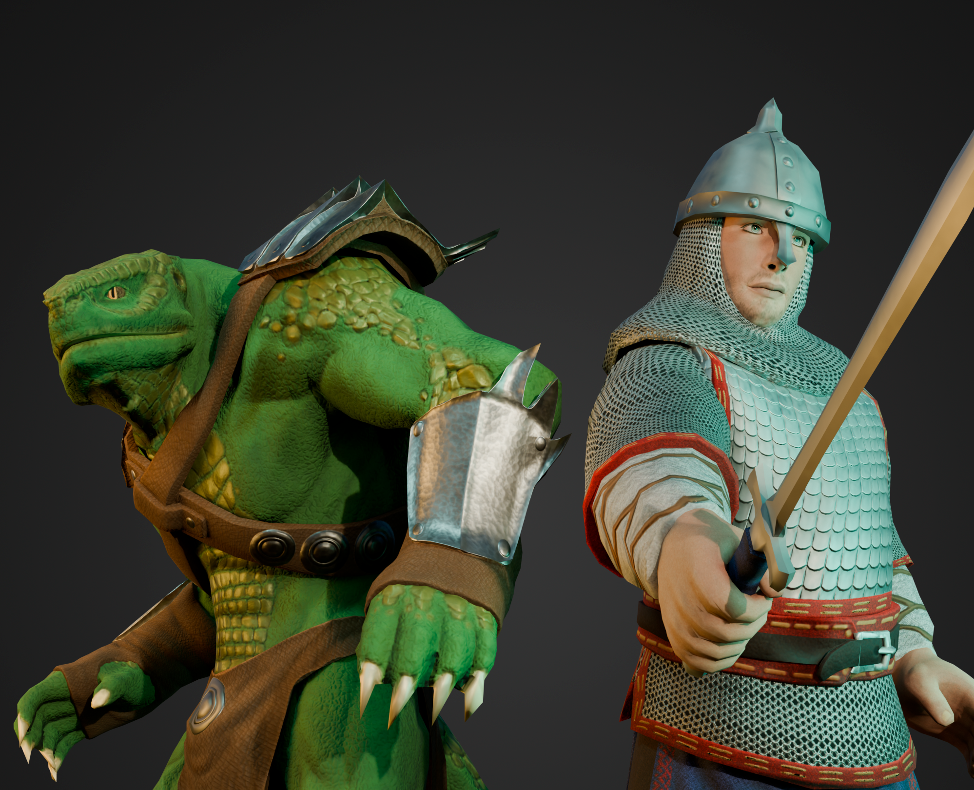 Юниты RTS по "Русам против ящеров" — Иллюстрация, 3D на Dprofile