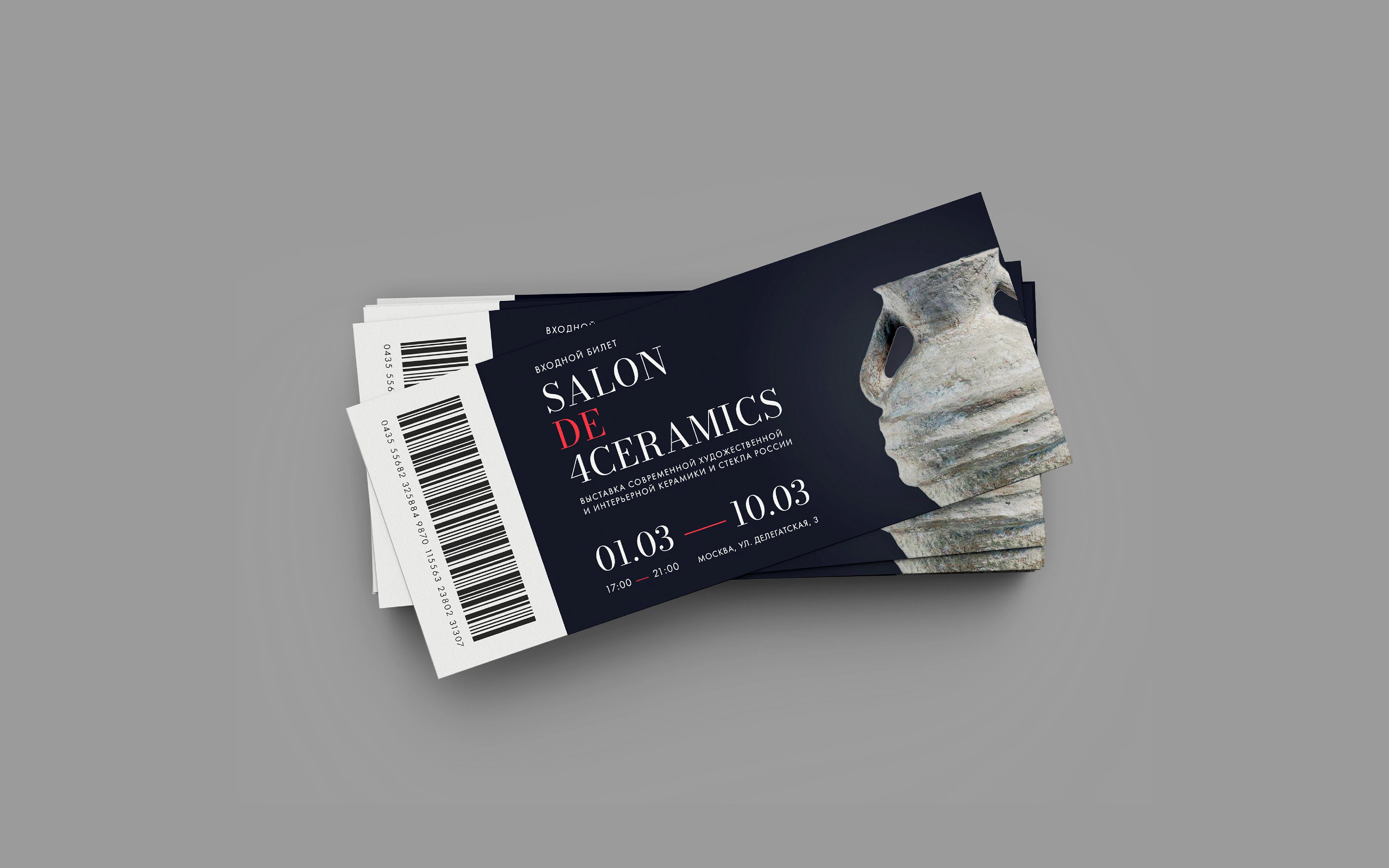 SALON DE 4CERAMICS — айдентика выставки — Изображение №2 — Брендинг, Графика на Dprofile
