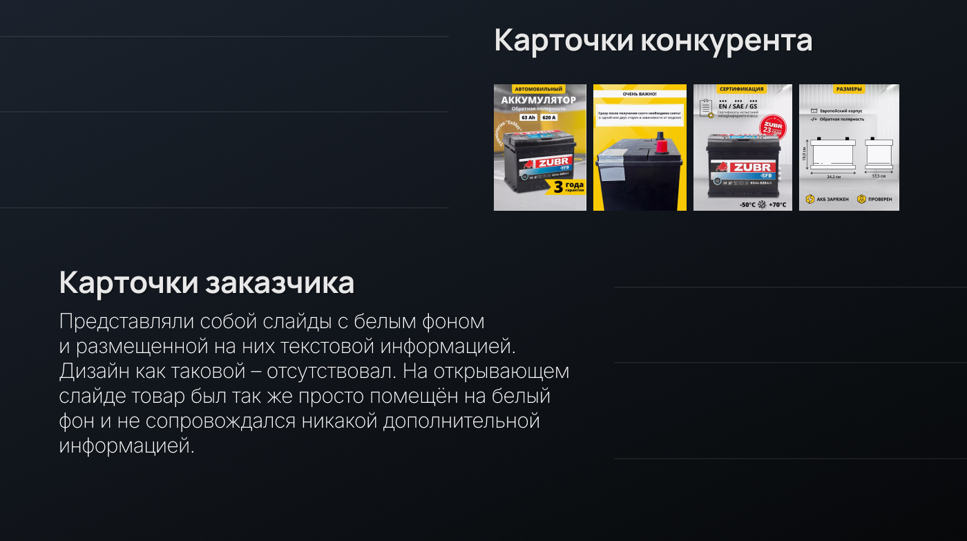 КАРТОЧКА ТОВАРА | АКБ — Изображение №3 — Графика, Маркетинг на Dprofile