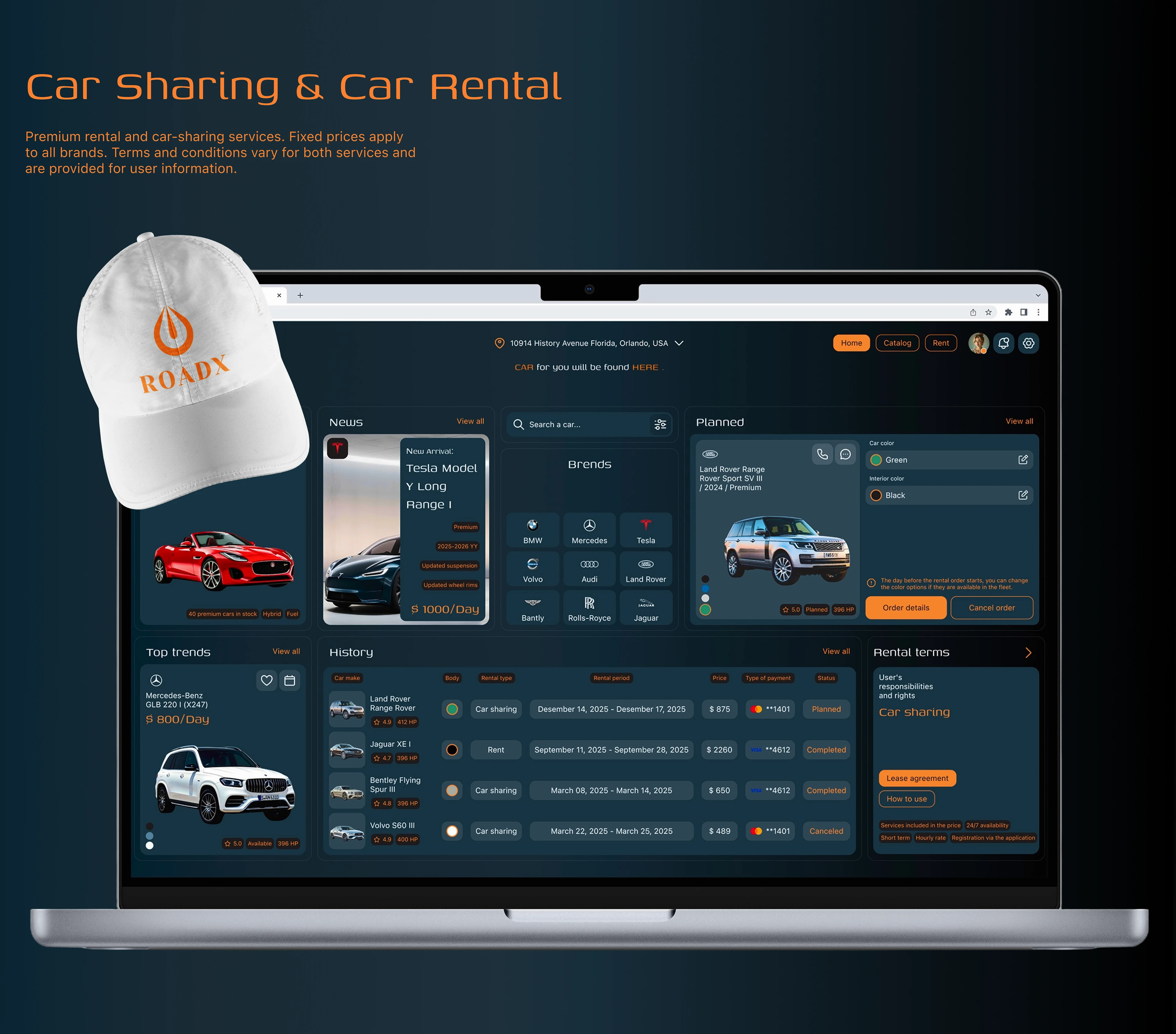 Car Sharing & Car Rental — Изображение №1 — Интерфейсы на Dprofile