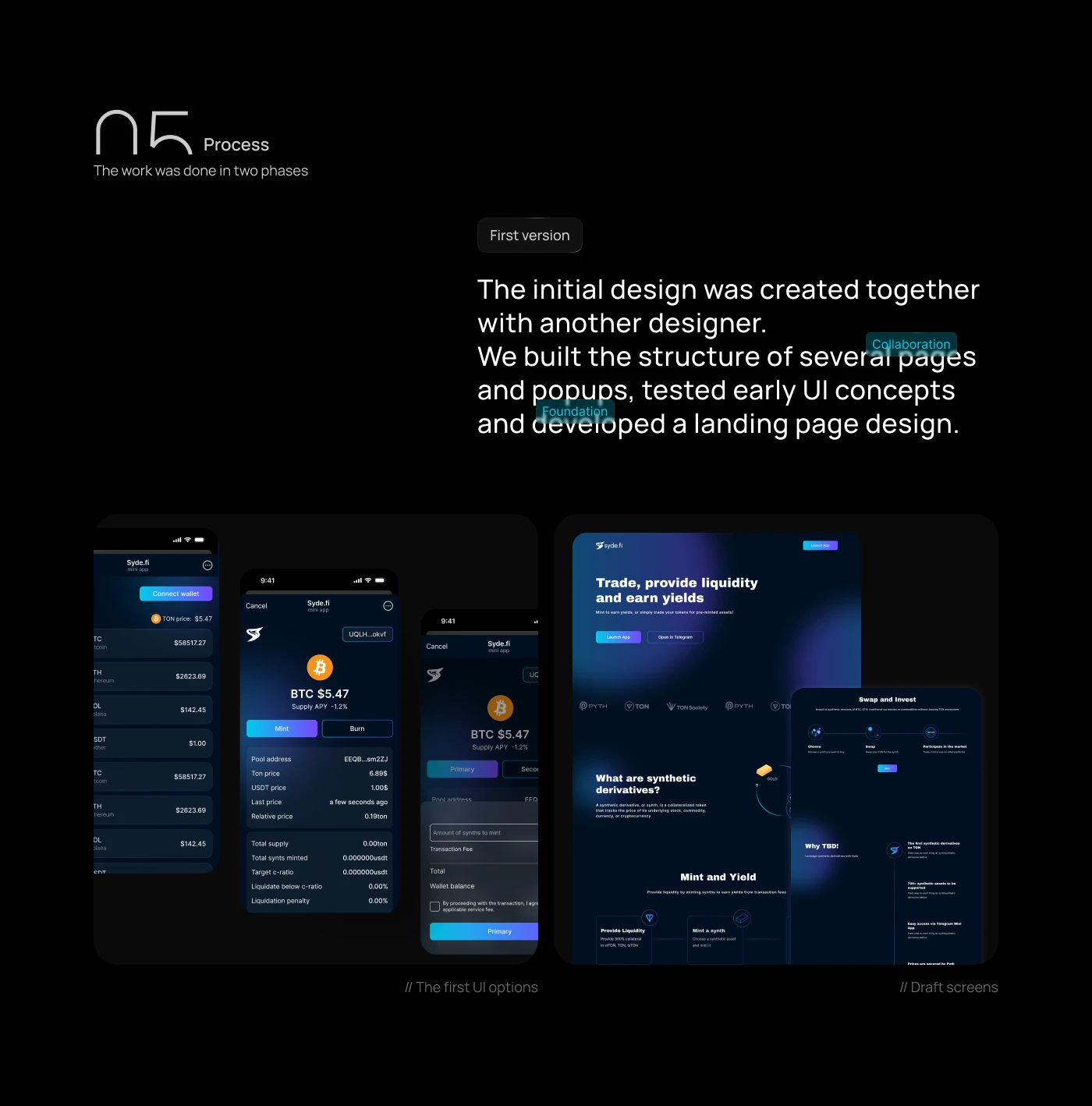 SYDE.FI - Product Design Case (Web & Telegram) — Изображение №8 — Интерфейсы на Dprofile