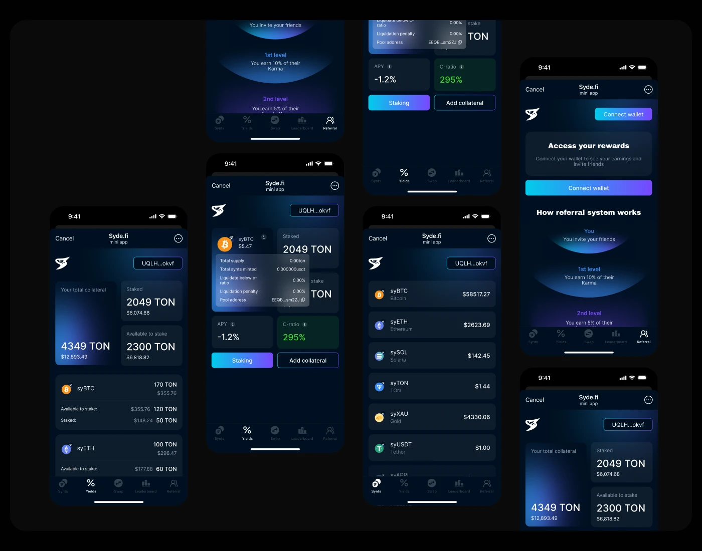SYDE.FI - Product Design Case (Web & Telegram) — Изображение №5 — Интерфейсы на Dprofile