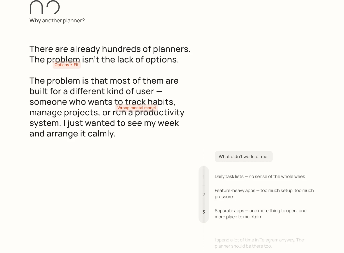 Plana - weekly planner Telegram Mini App — Изображение №4 — Интерфейсы на Dprofile