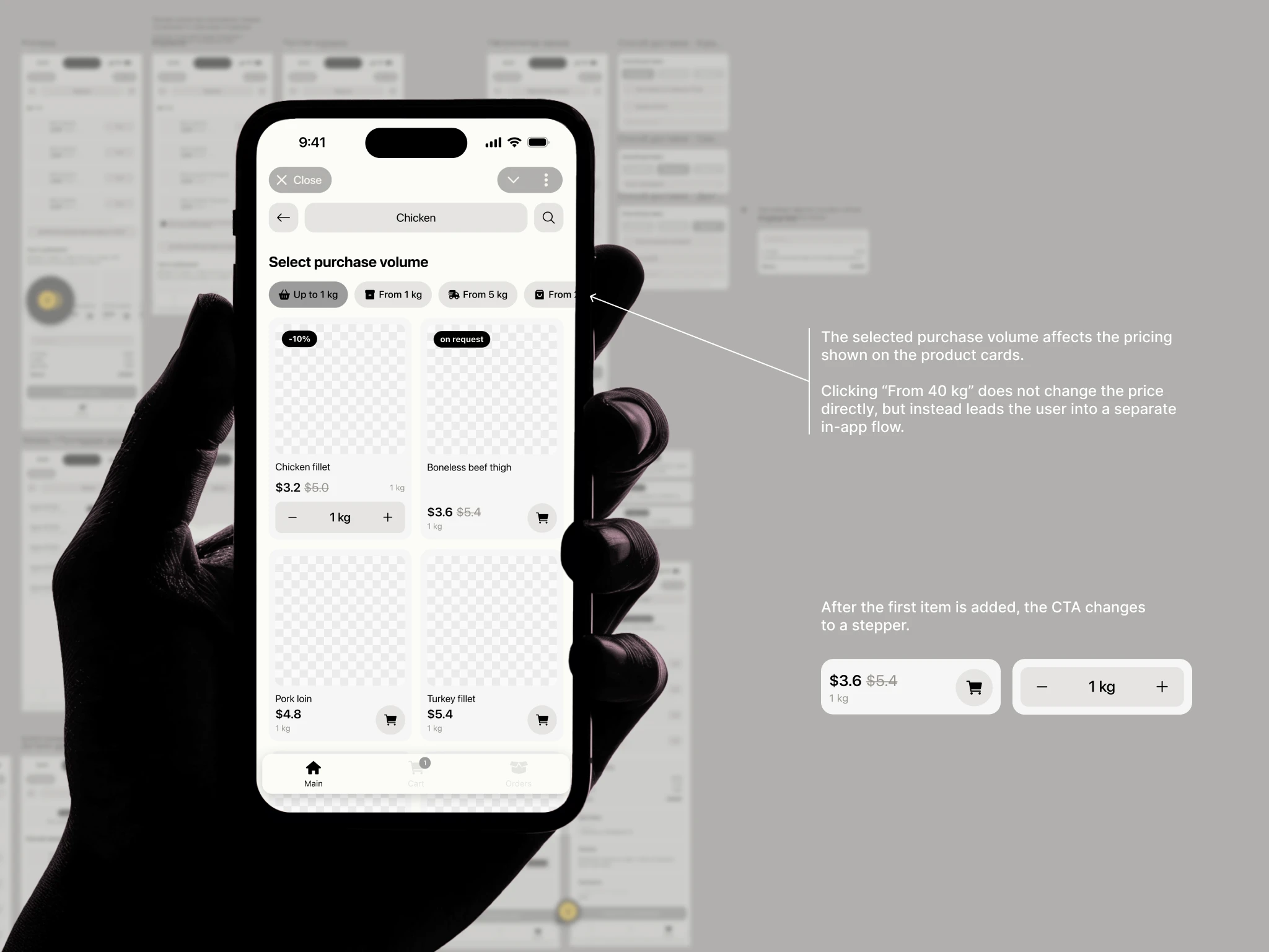 Telegram Mini App for Retail & Wholesale Orders — Изображение №3 — Интерфейсы на Dprofile