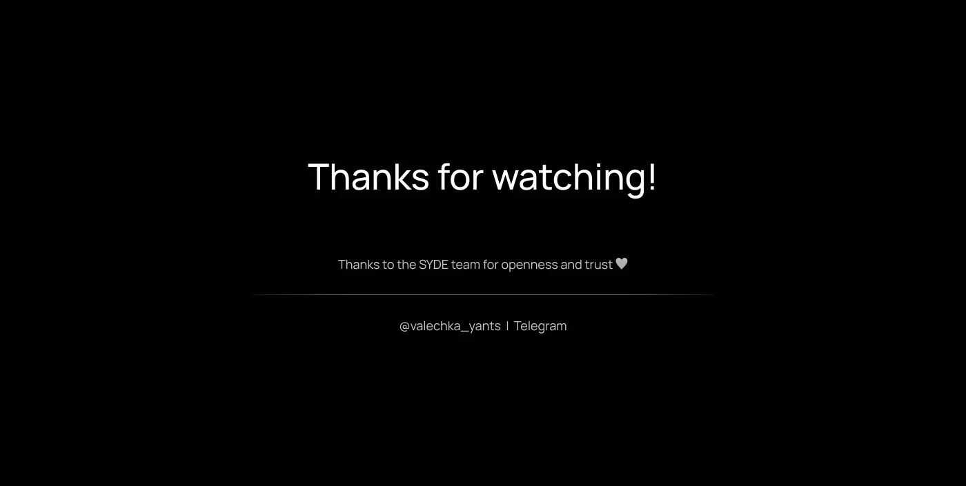 SYDE.FI - Product Design Case (Web & Telegram) — Изображение №15 — Интерфейсы на Dprofile