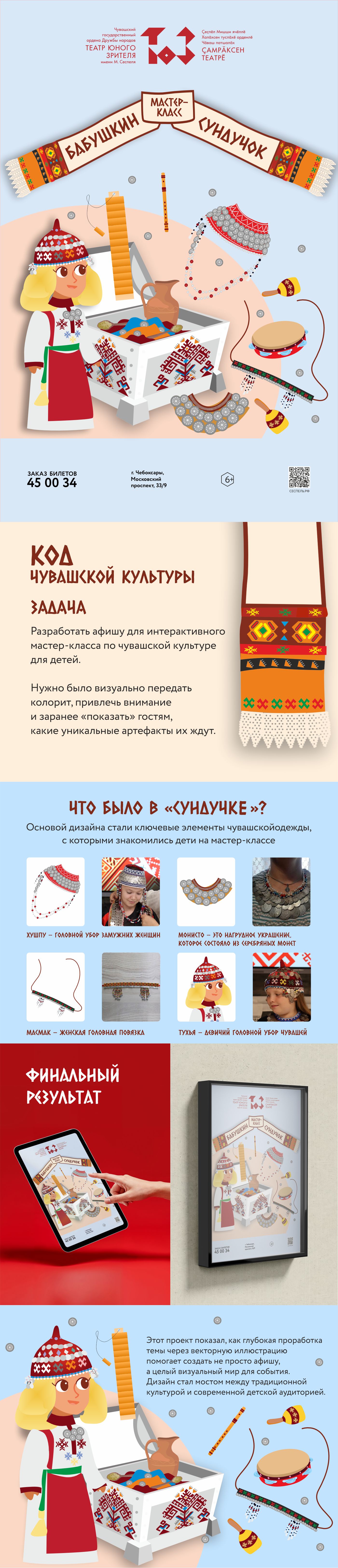 Афиша для мастер-класса "Бабушкин сундучок" — Изображение №1 — Иллюстрация, Графика на Dprofile