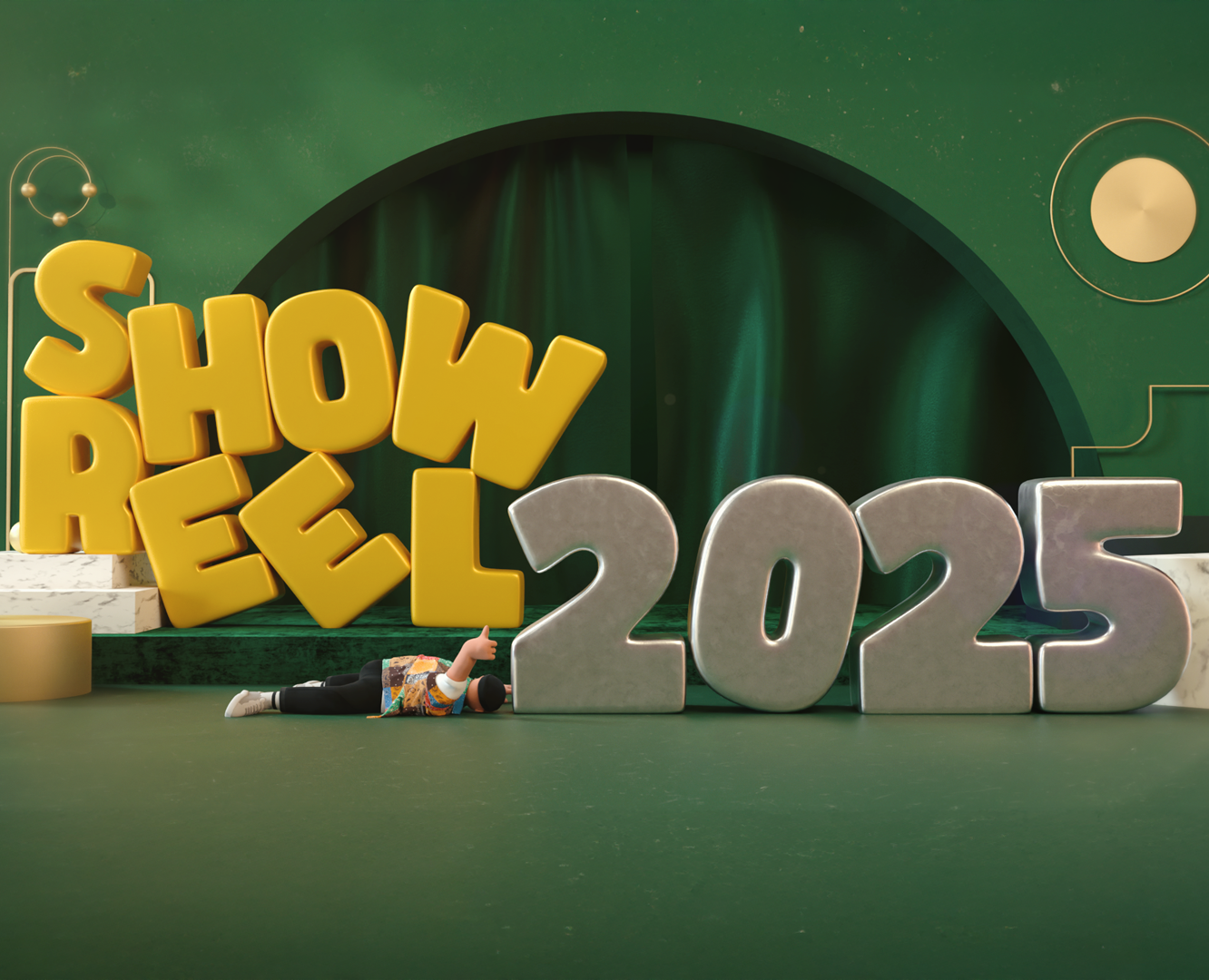 Шоурил 2025 | Моушен-дизайн и 3D анимация — 3D, Анимация на Dprofile