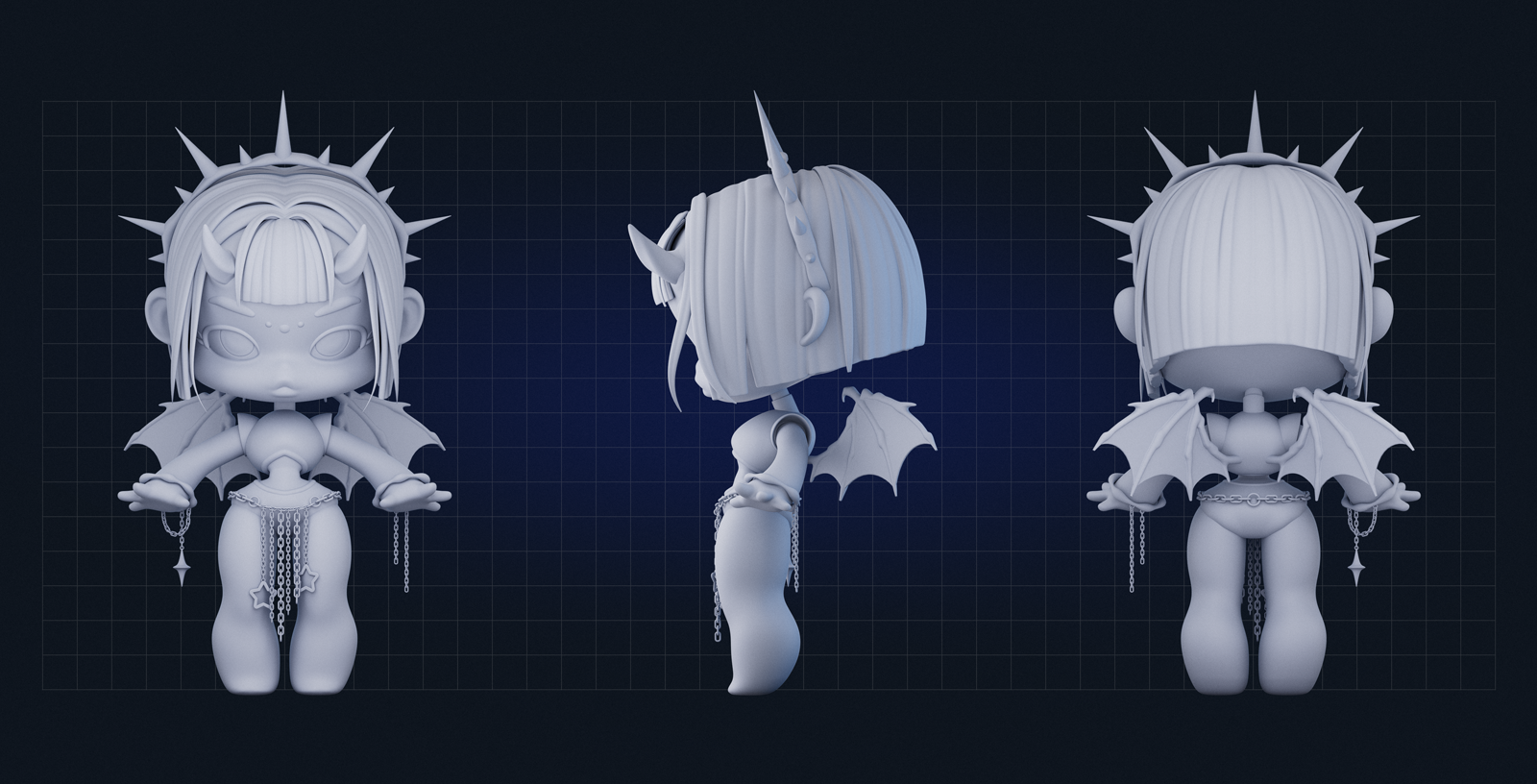 Lidolz | Maidens of Twilight | 3d art toys — Изображение №5 — Иллюстрация, 3D на Dprofile
