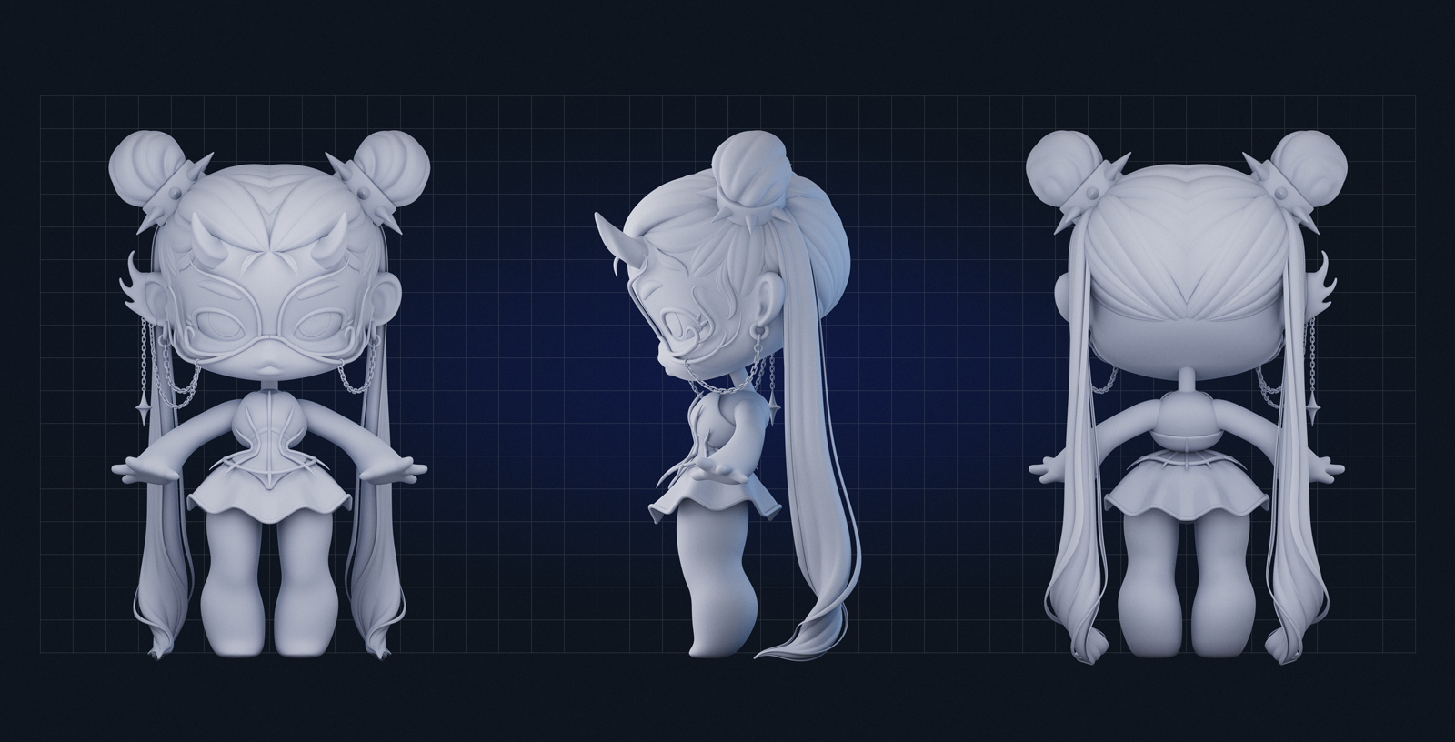 Lidolz | Maidens of Twilight | 3d art toys — Изображение №2 — Иллюстрация, 3D на Dprofile