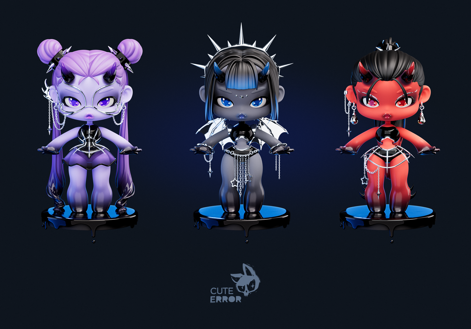Lidolz | Maidens of Twilight | 3d art toys — Изображение №11 — Иллюстрация, 3D на Dprofile