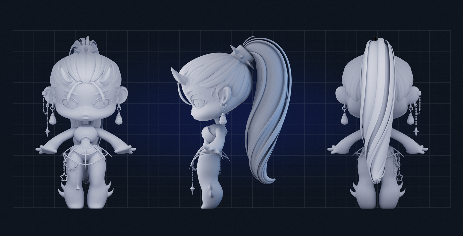 Lidolz | Maidens of Twilight | 3d art toys — Изображение №8 — Иллюстрация, 3D на Dprofile
