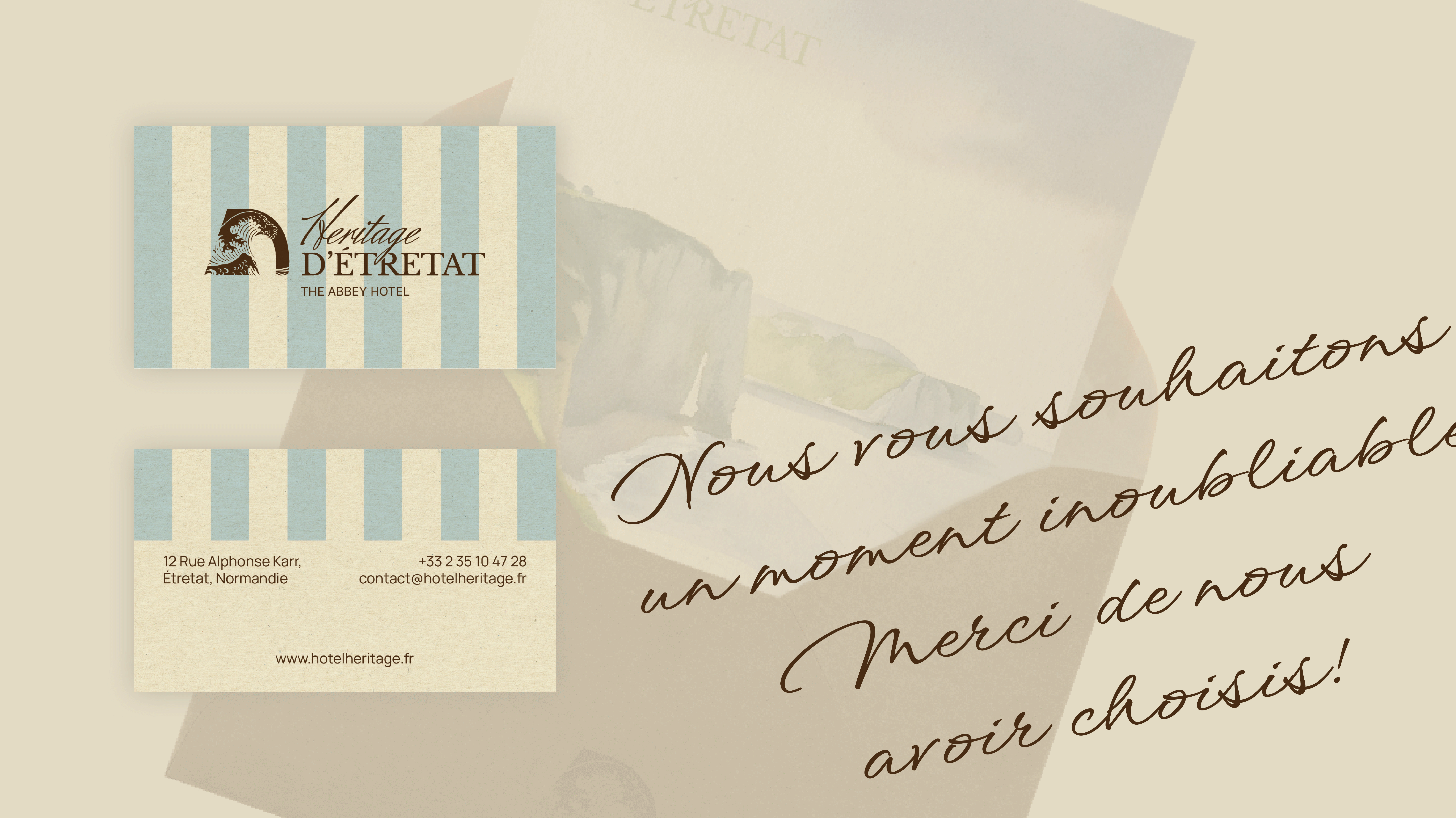 Брендинг для отеля | Heritage d`Etretat — Изображение №4 — Брендинг на Dprofile