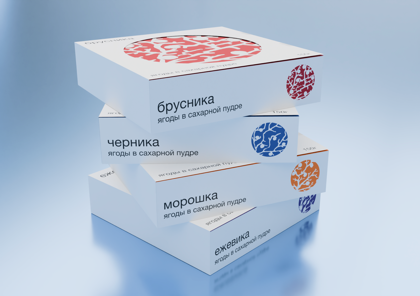 Бренд диких ягод в сахаре СЕВЕРЯГ — Изображение №3 — Брендинг, 3D на Dprofile