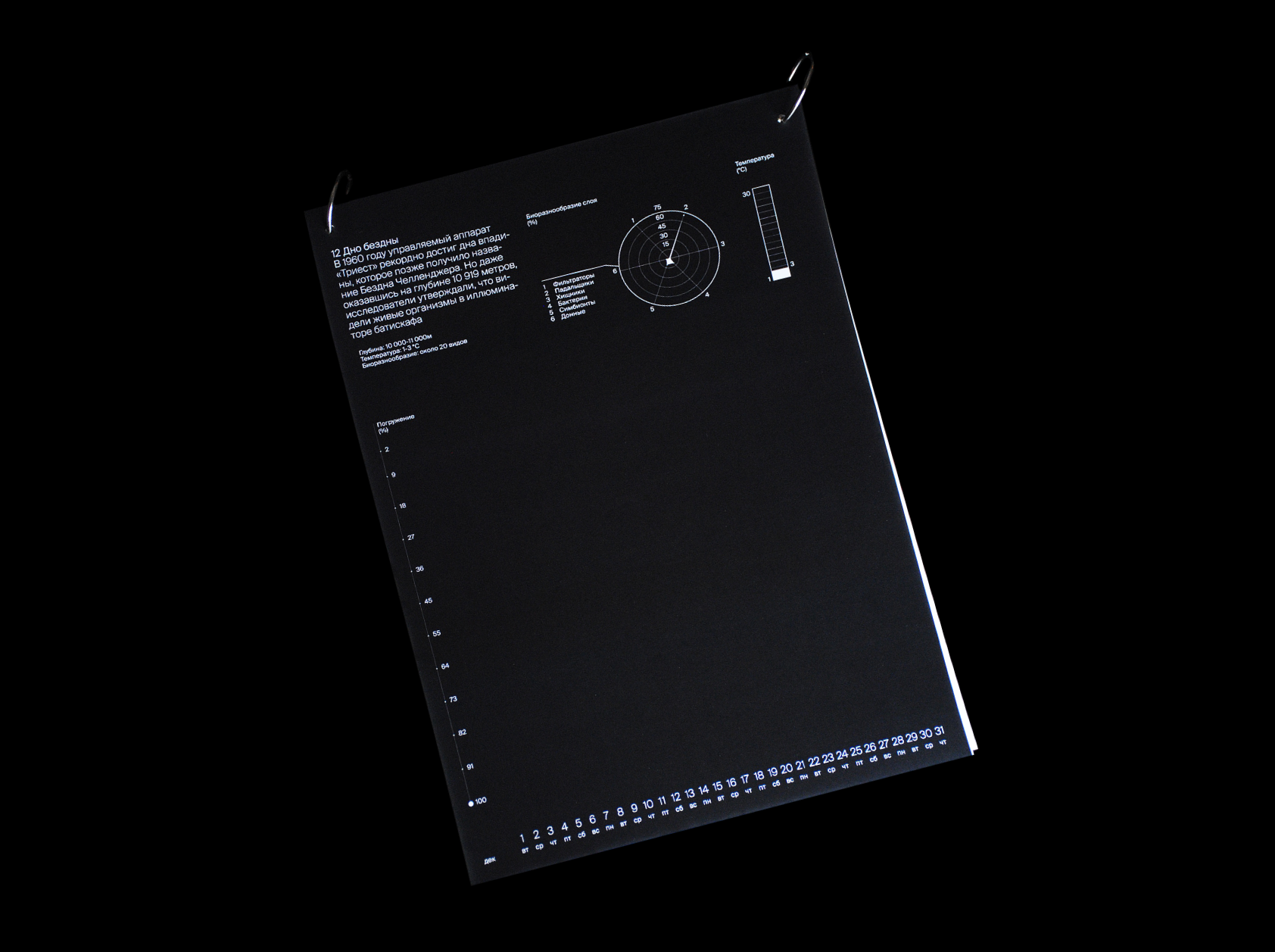 Календарь-погружение на дно Марианской впадины — Изображение №12 — Графика на Dprofile