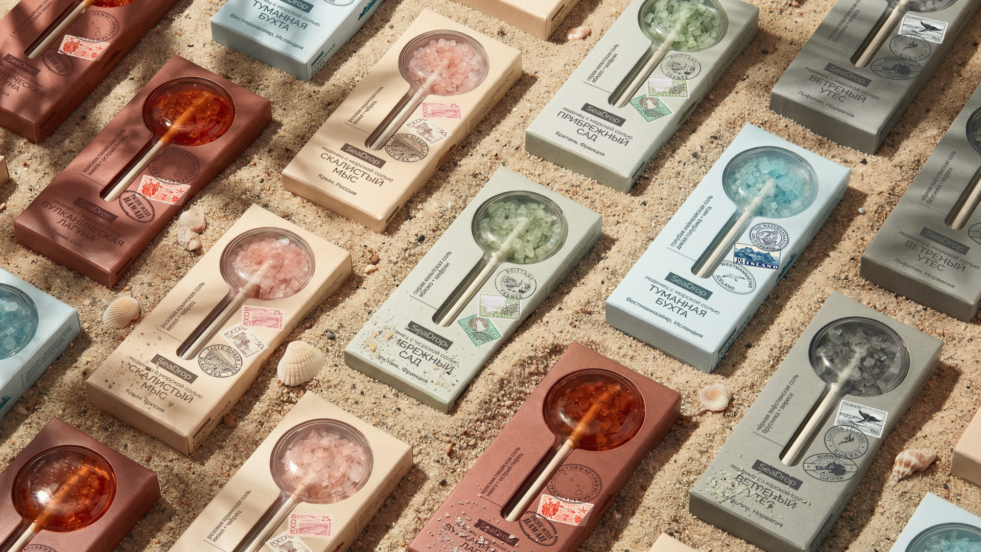 Бренд леденцов с морской солью SeaDrop — Изображение №4 — Брендинг, 3D на Dprofile