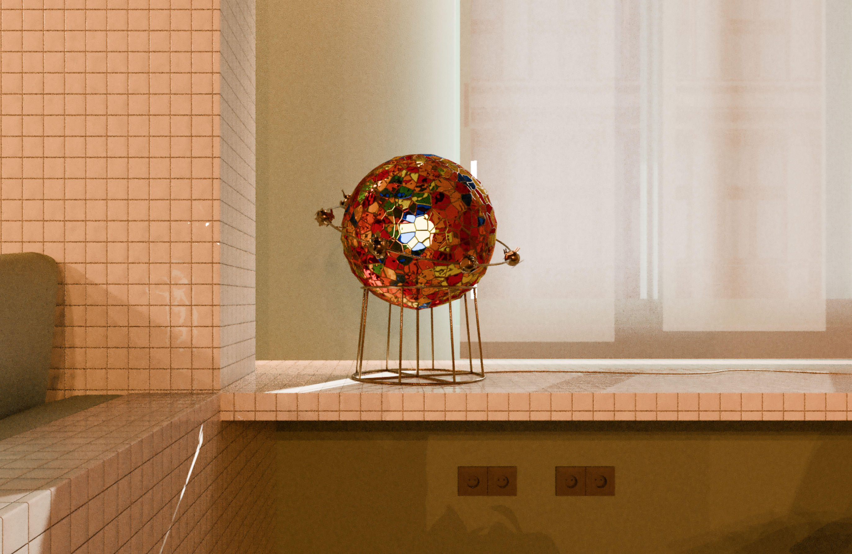 Светильник Stained Glass Symphony — Изображение №6 — 3D, Промдизайн на Dprofile