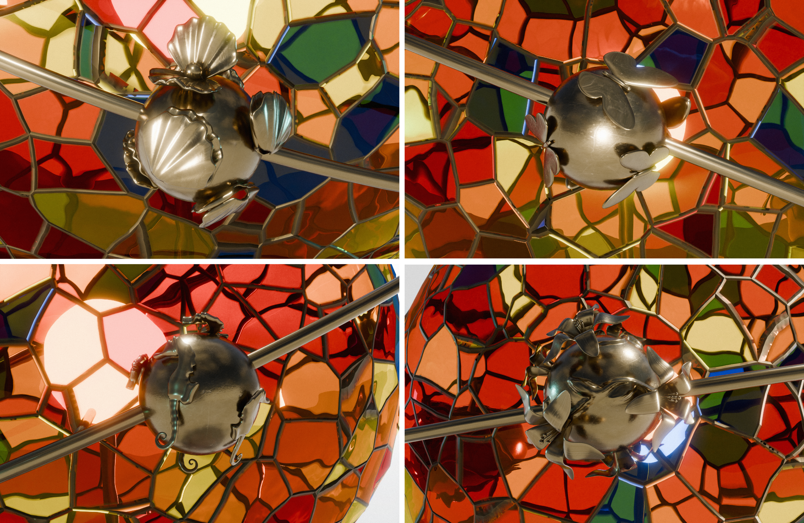Светильник Stained Glass Symphony — Изображение №2 — 3D, Промдизайн на Dprofile