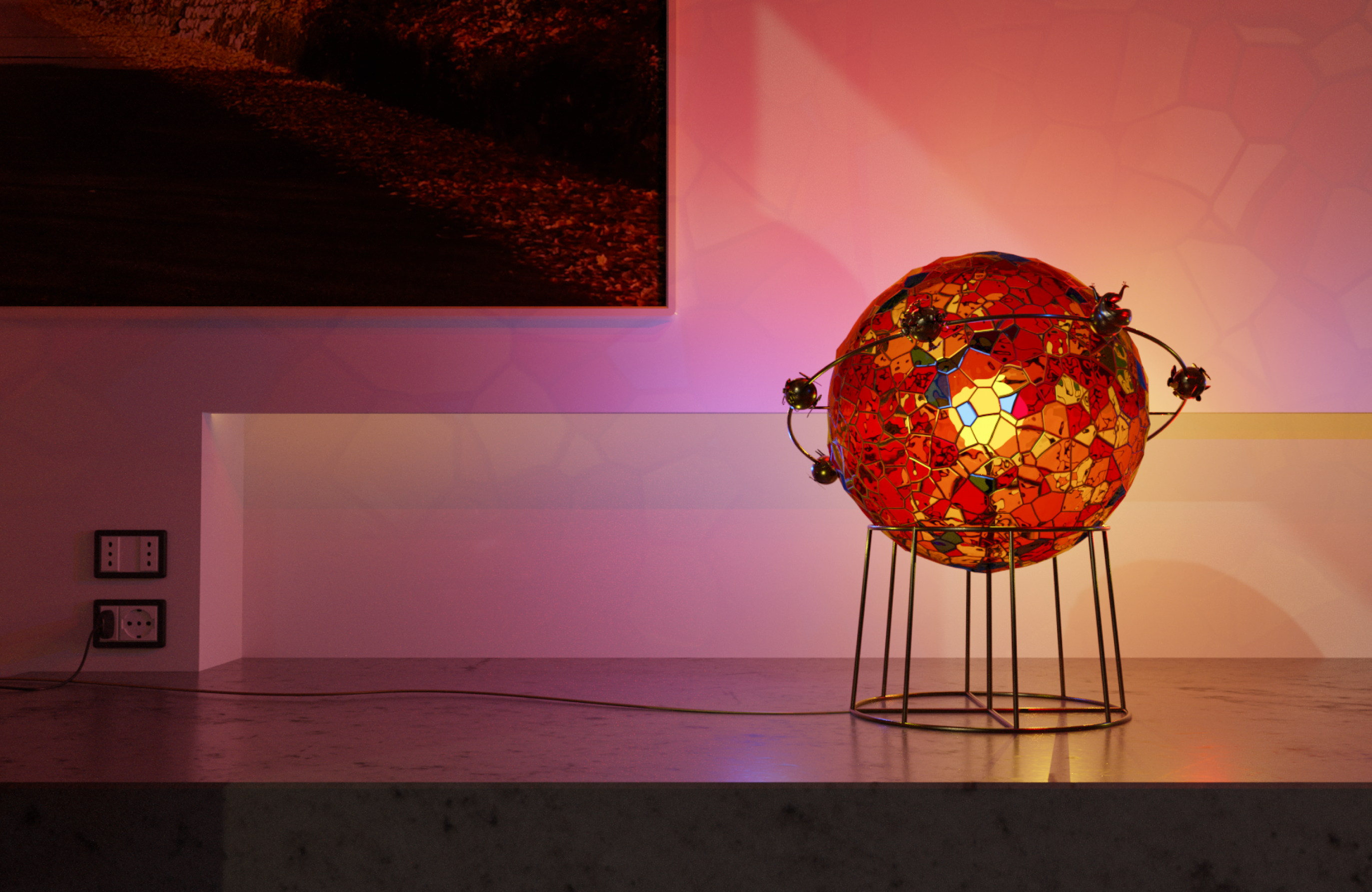 Светильник Stained Glass Symphony — Изображение №8 — 3D, Промдизайн на Dprofile