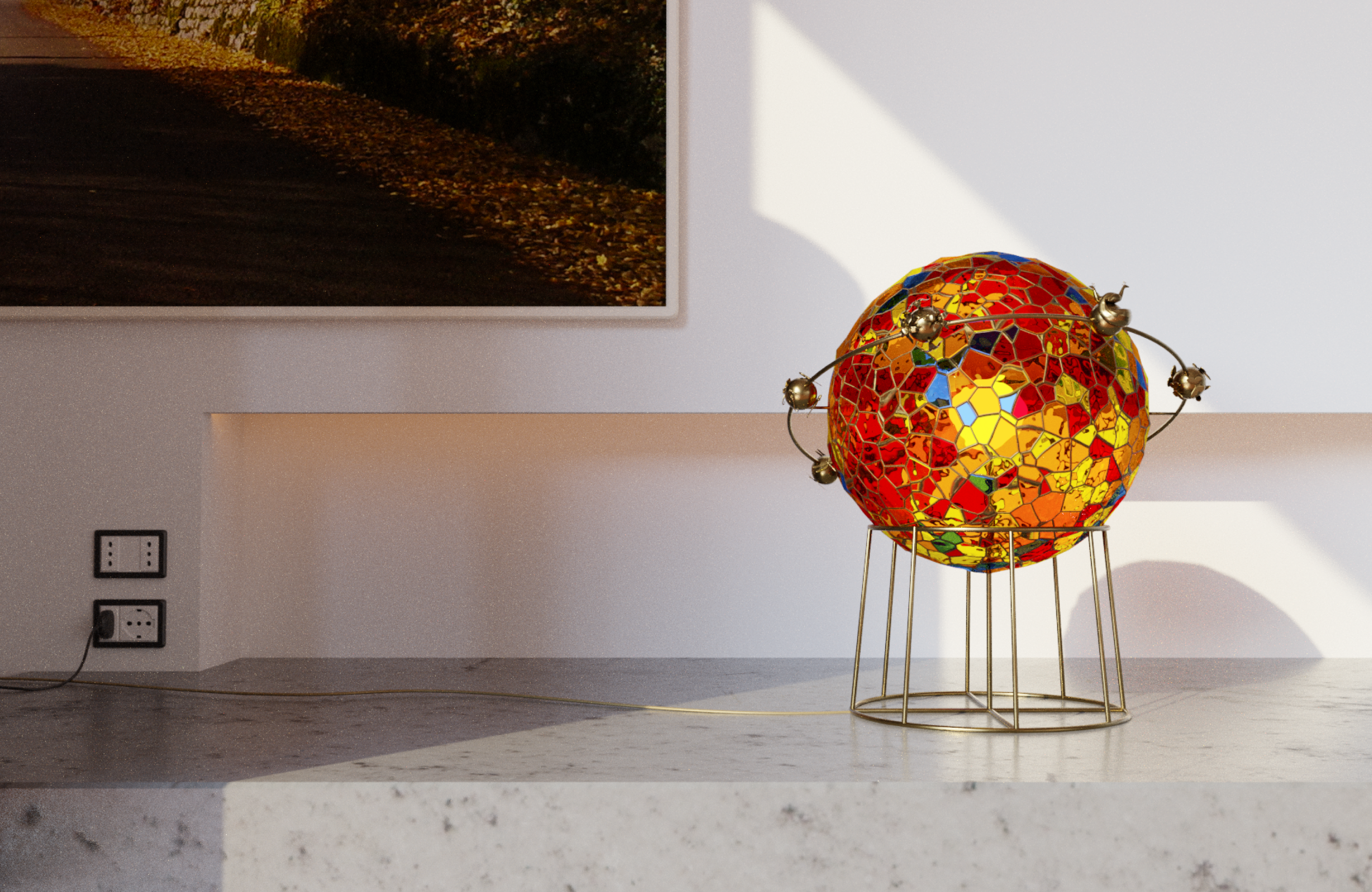 Светильник Stained Glass Symphony — Изображение №7 — 3D, Промдизайн на Dprofile