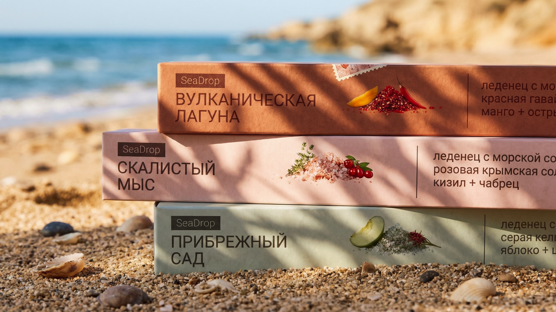 Бренд леденцов с морской солью SeaDrop — Изображение №21 — Брендинг, 3D на Dprofile