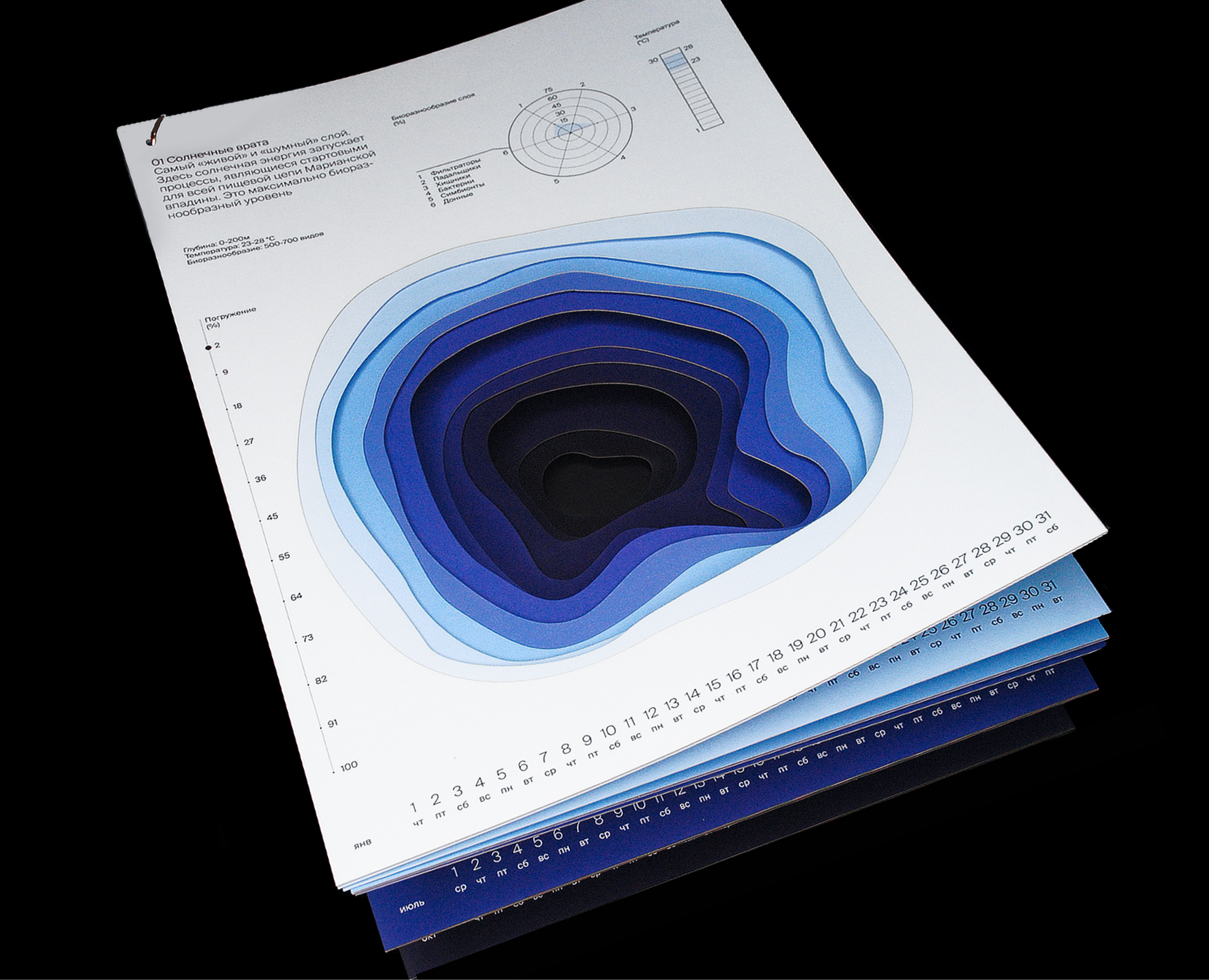 Календарь-погружение на дно Марианской впадины на Dprofile