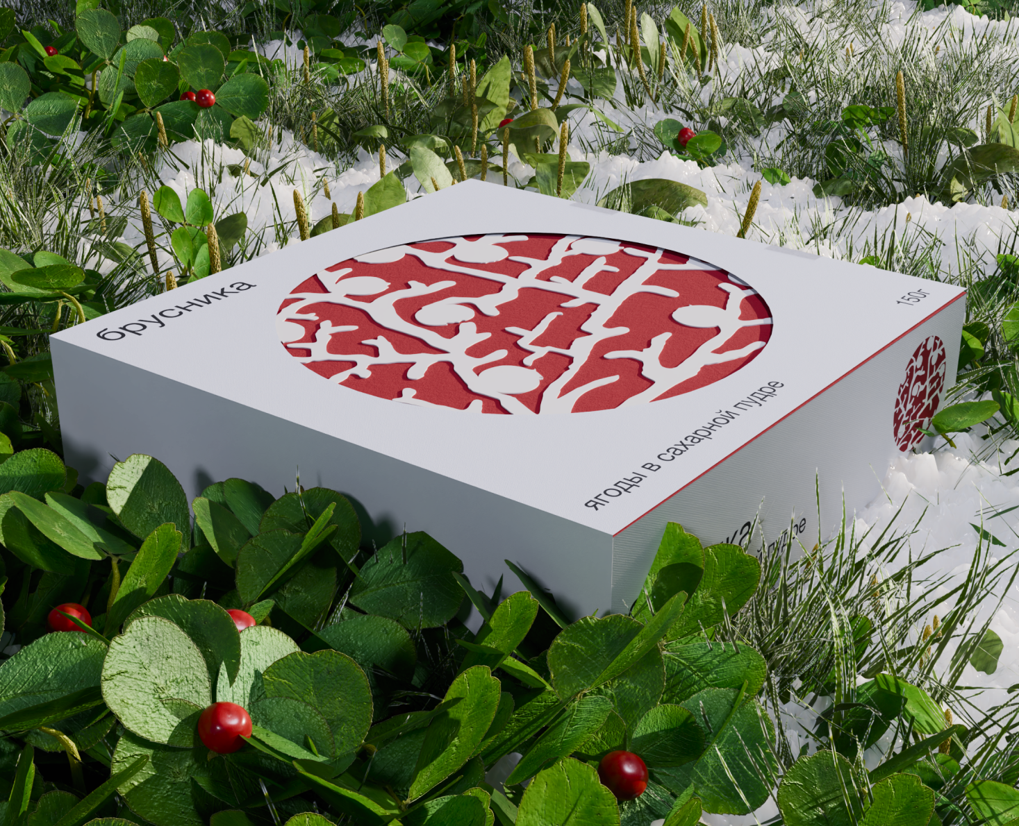 Бренд диких ягод в сахаре СЕВЕРЯГ — Брендинг, 3D на Dprofile