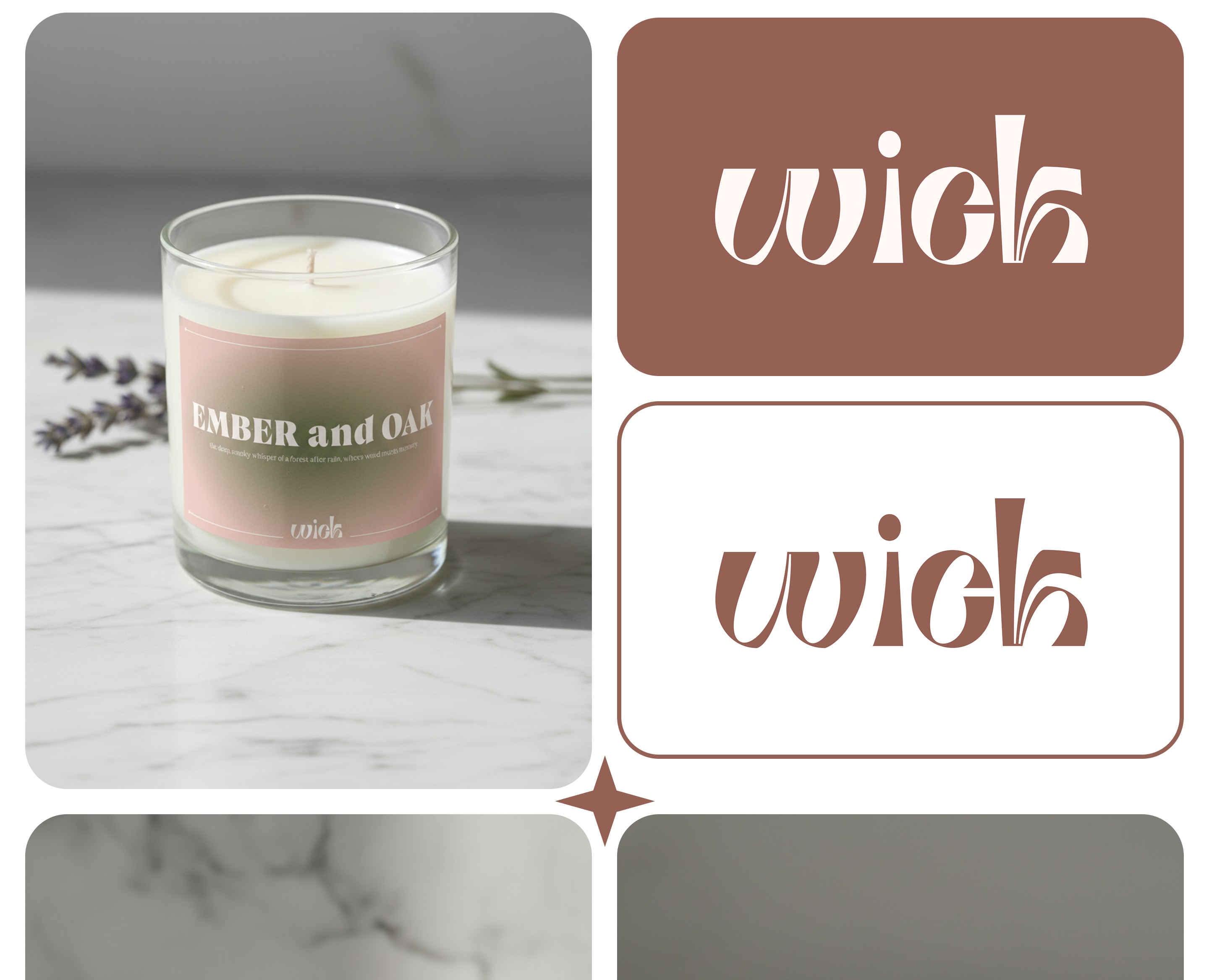 брендборд wick свечи — Интерфейсы, Брендинг на Dprofile