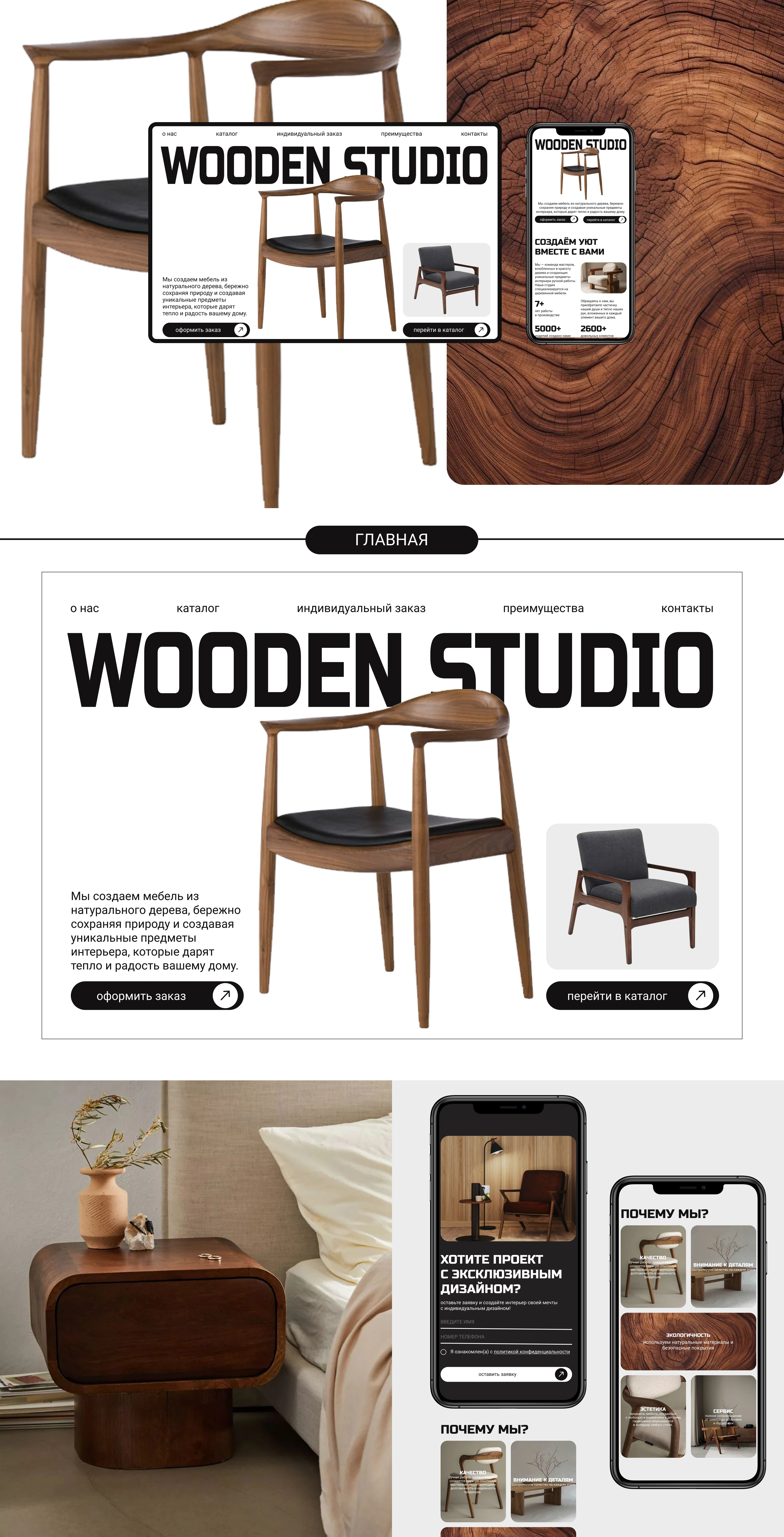 Многостраничный сайт для мебельного магазина — Изображение №1 — Интерфейсы на Dprofile