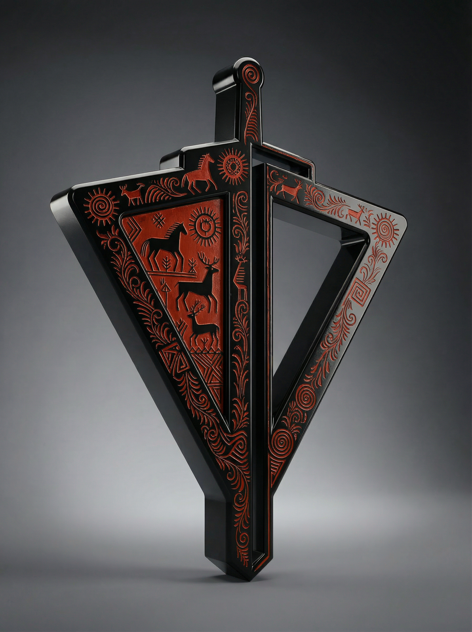 «Щит и Меч» в народных узорах. AI арт-проект — Изображение №4 — Брендинг на Dprofile