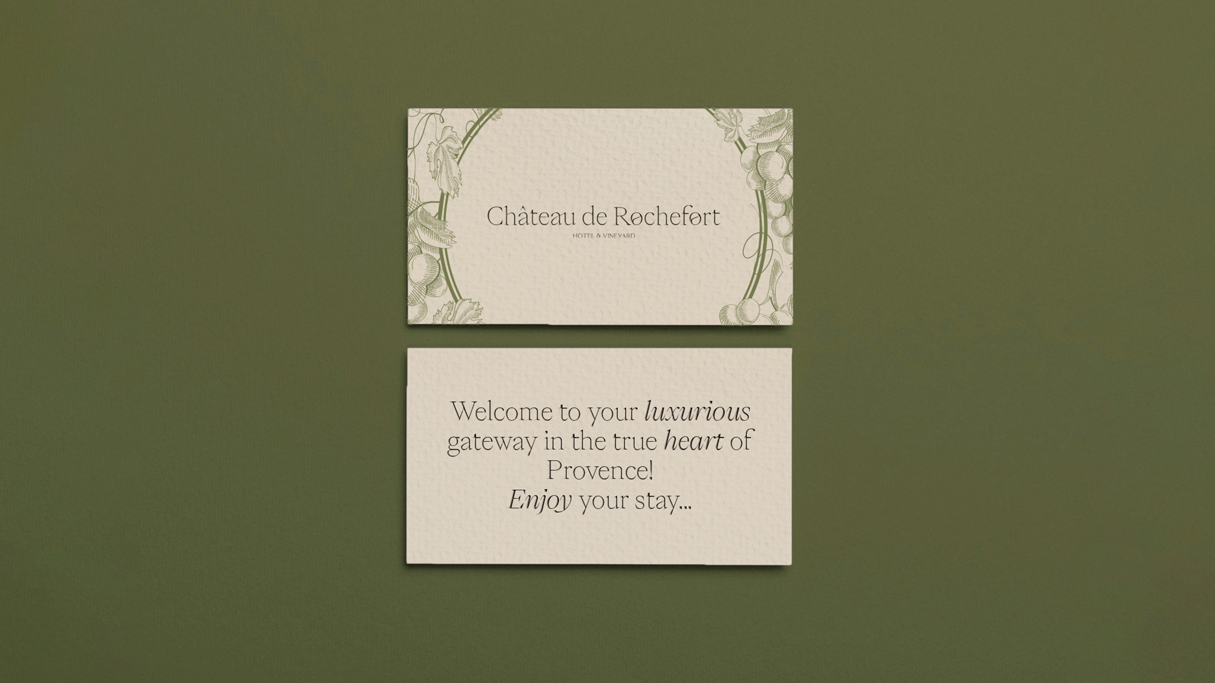 Château de Rochefort - фирменный стиль для бутик-отеля — Изображение №7 — Брендинг на Dprofile