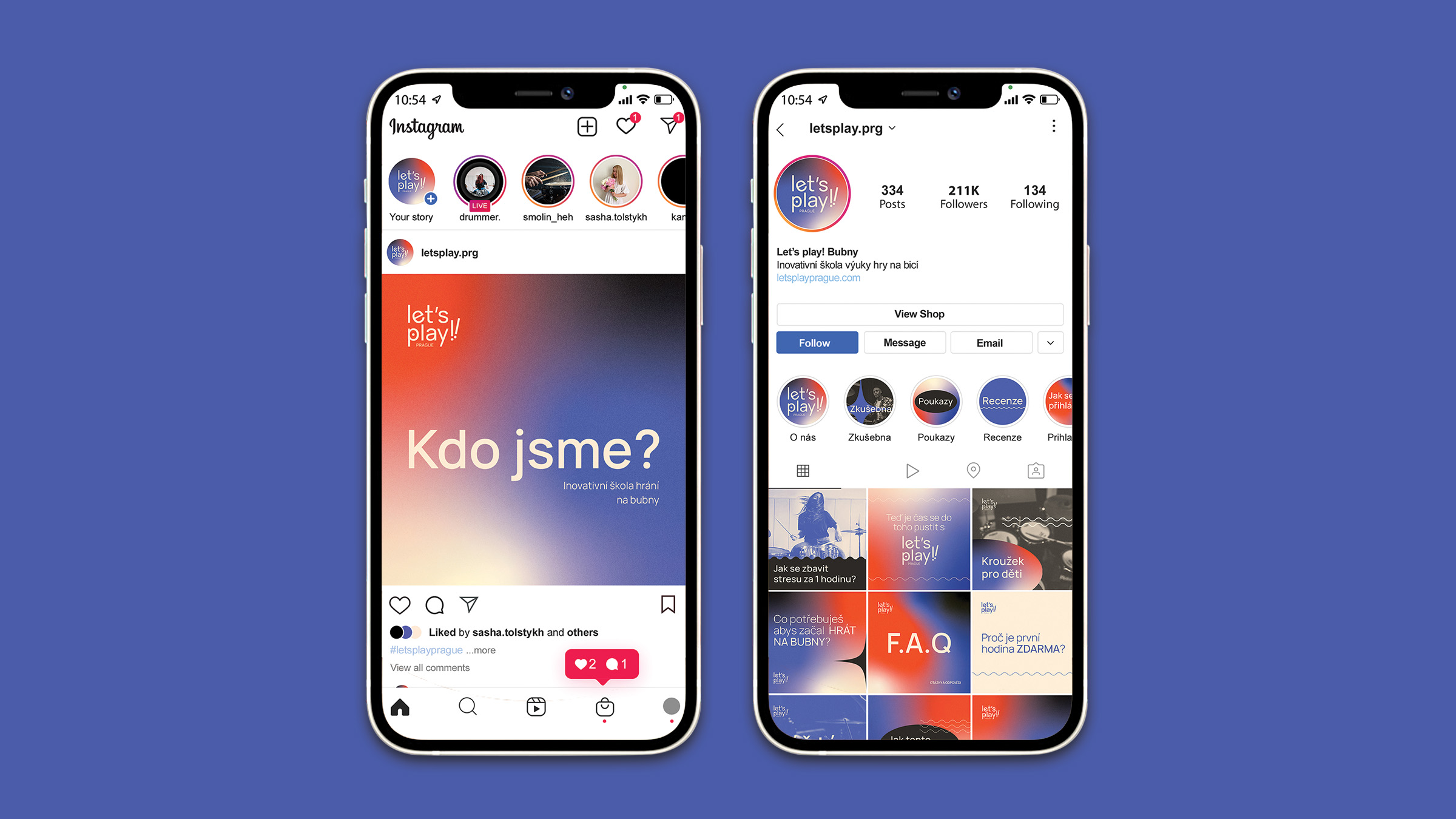 Let's play! - фирменный стиль школы барабанов — Изображение №5 — Брендинг на Dprofile