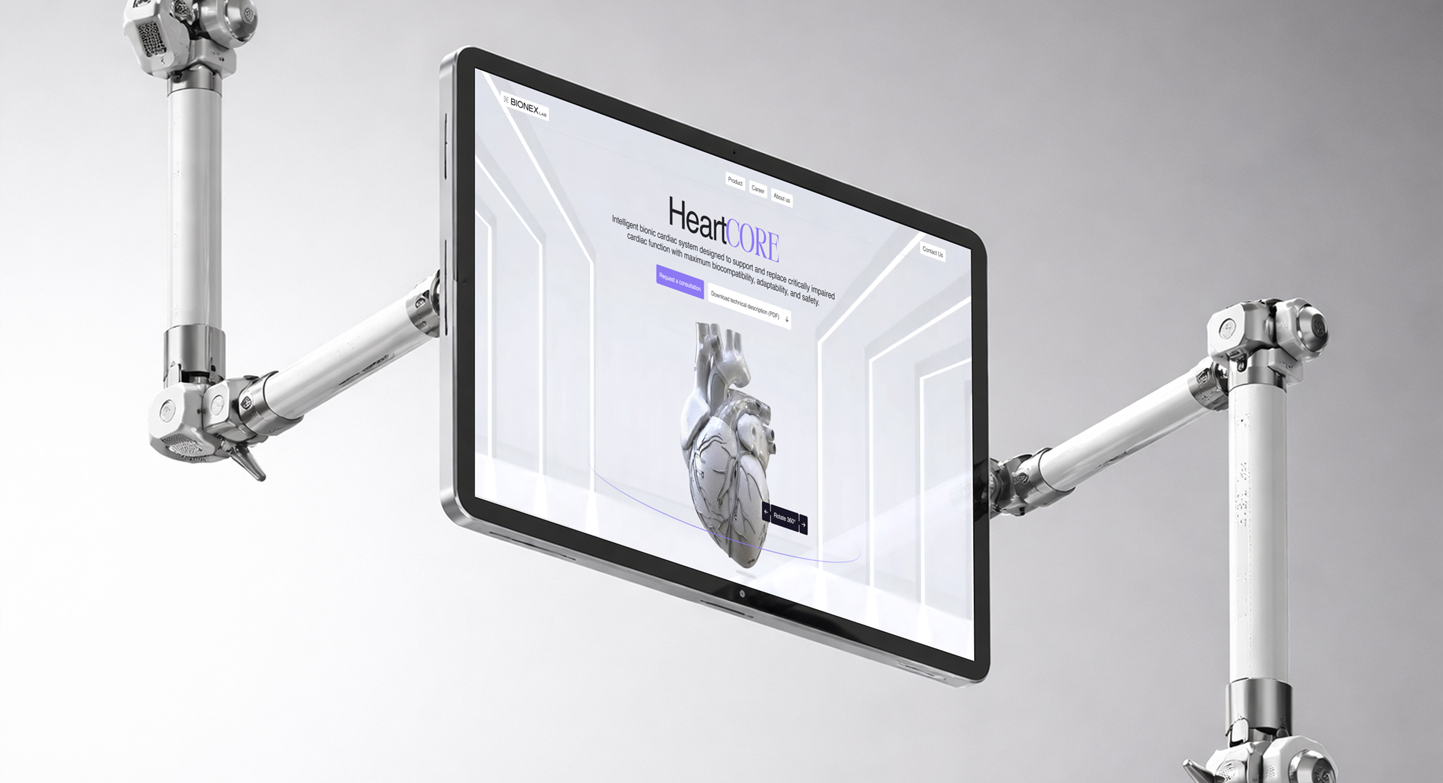 Bionex Labs — это лаборатория по разработке бионических технологий — Изображение №8 — Интерфейсы, Брендинг на Dprofile
