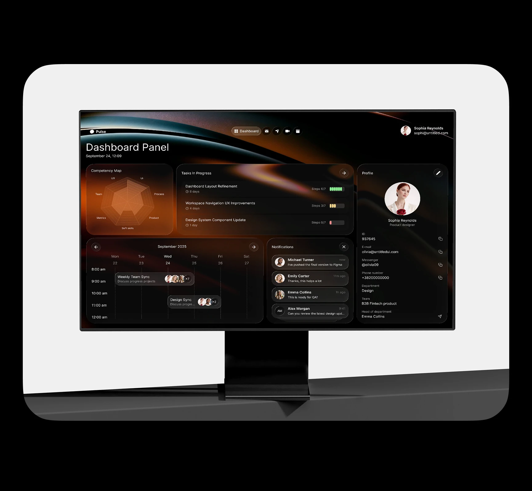 Pulse. Дашборд сотрудника для корпоративной экосистемы — Изображение №16 — Интерфейсы на Dprofile