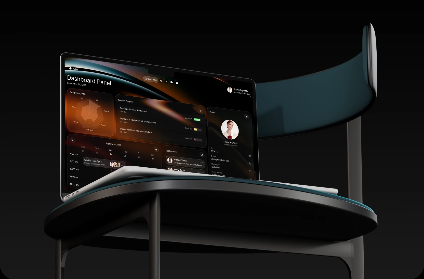 Pulse. Дашборд сотрудника для корпоративной экосистемы — Изображение №1 — Интерфейсы на Dprofile