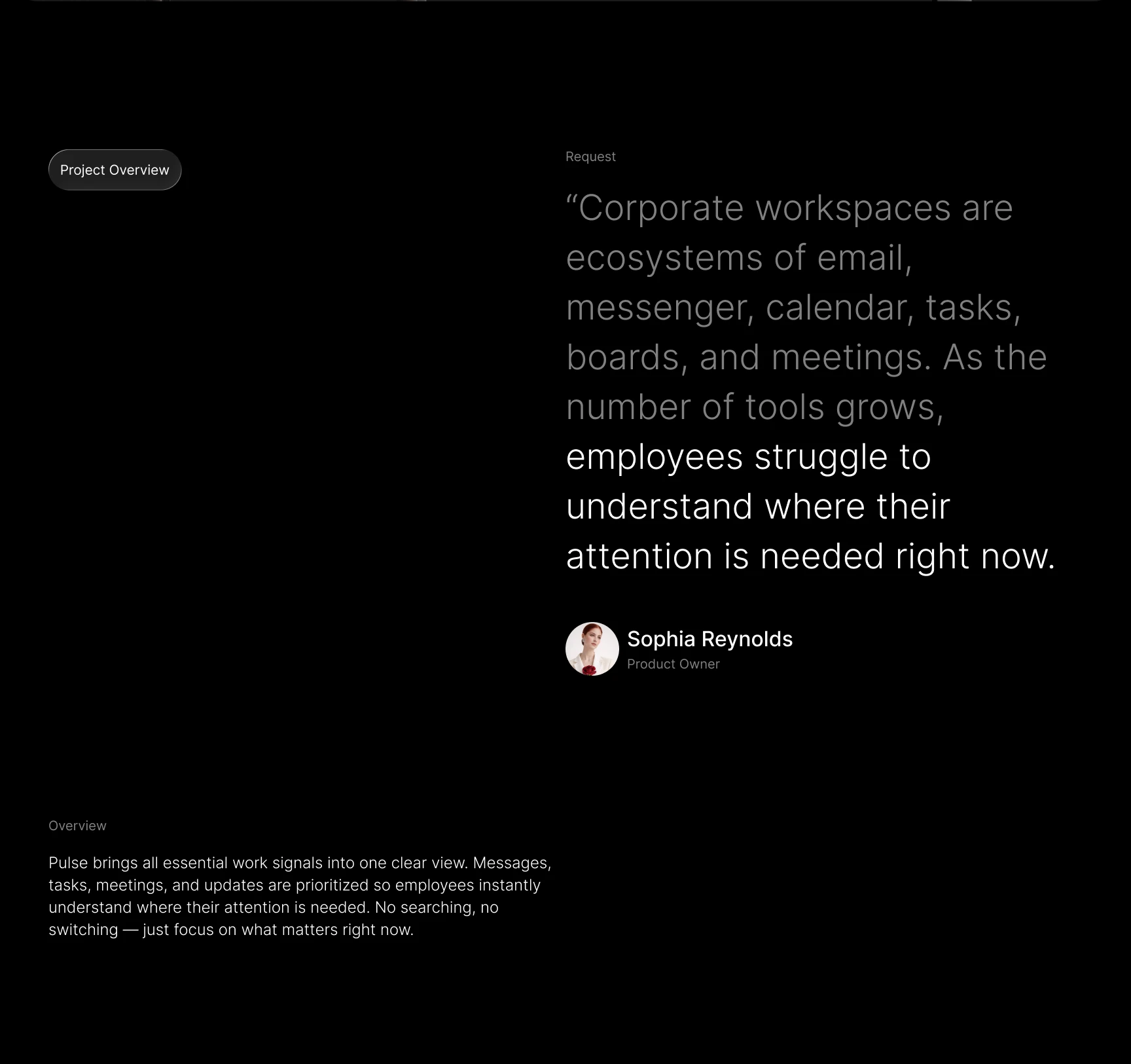 Pulse. Дашборд сотрудника для корпоративной экосистемы — Изображение №2 — Интерфейсы на Dprofile