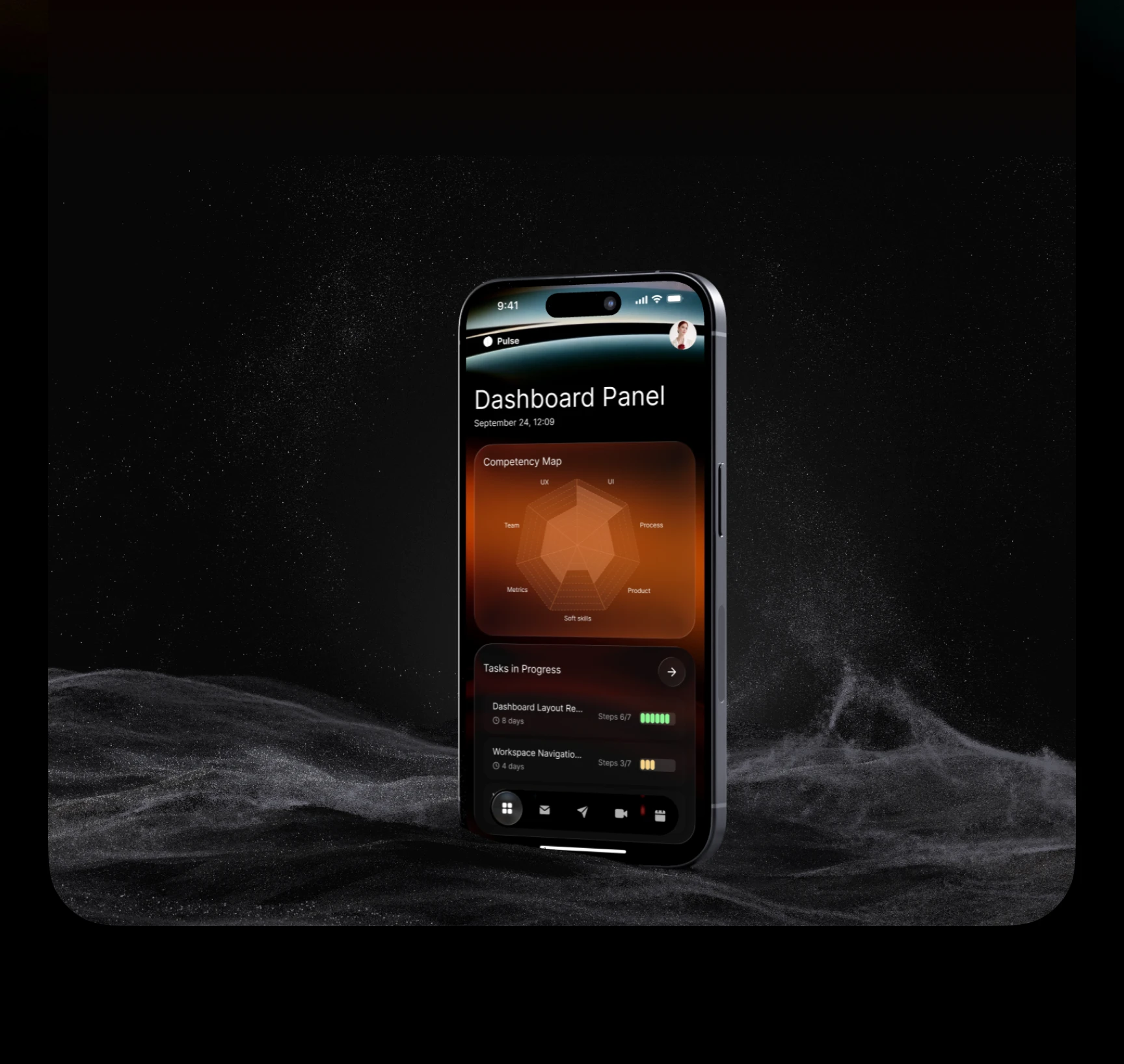 Pulse. Дашборд сотрудника для корпоративной экосистемы — Изображение №5 — Интерфейсы на Dprofile