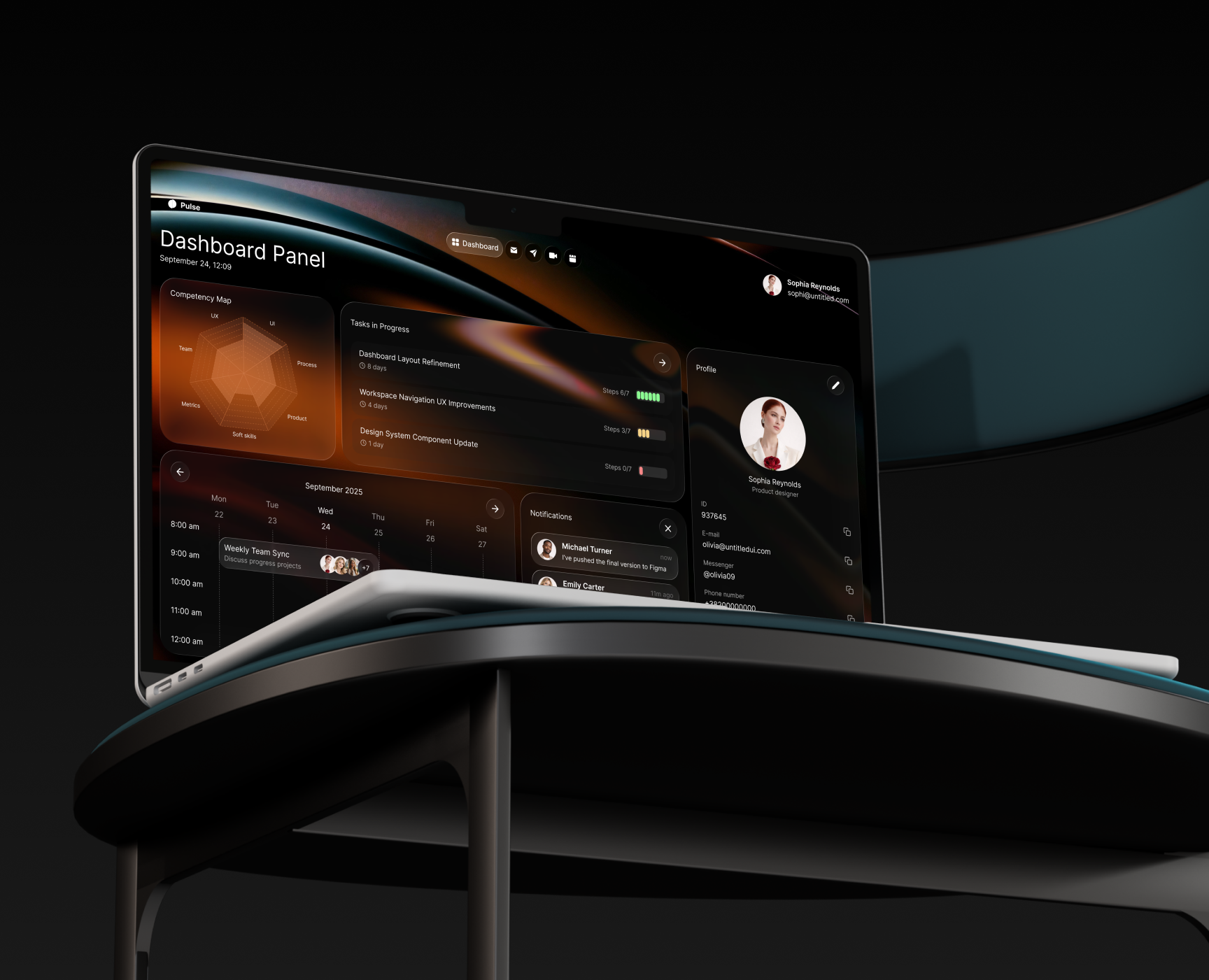 SaaS Dashboard на Dprofile