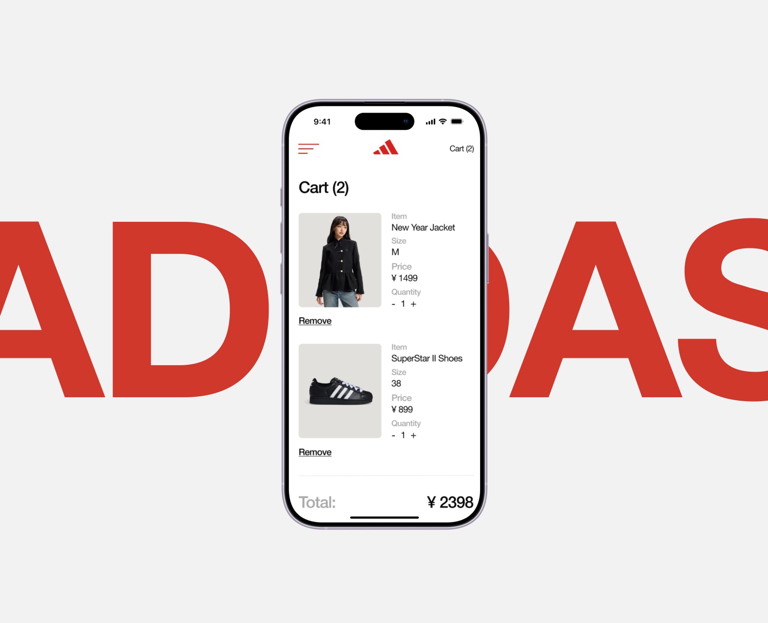 Adidas // clothing e-commerce design на Dprofile