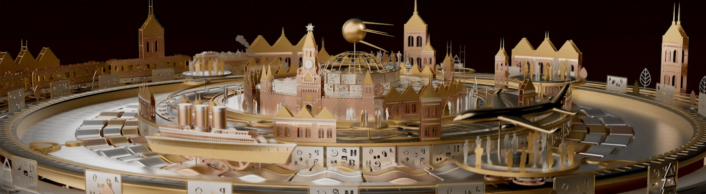 Intro "RUSSIA. Together we create the future» | SPIEF — Изображение №3 — Иллюстрация, 3D на Dprofile