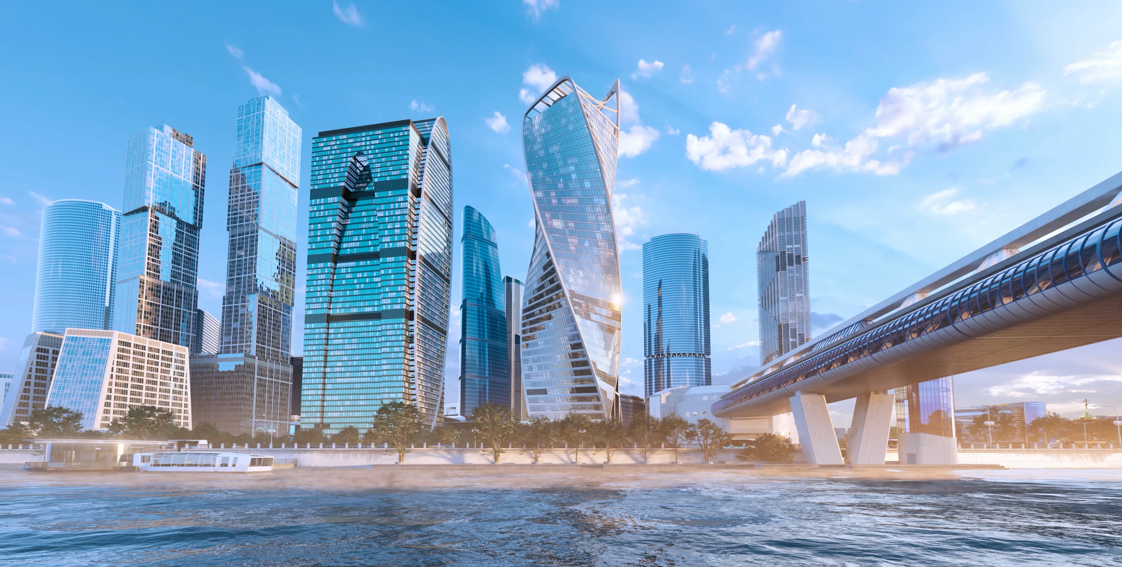 Moscow transport infrastructure | NC "RUSSIA" — Изображение №4 — 3D, Анимация на Dprofile