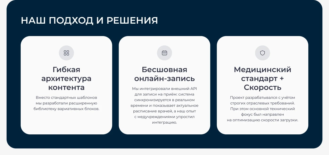 Разработка сайта для стоматологической клиники АО СТОМ — Изображение №3 — Интерфейсы на Dprofile