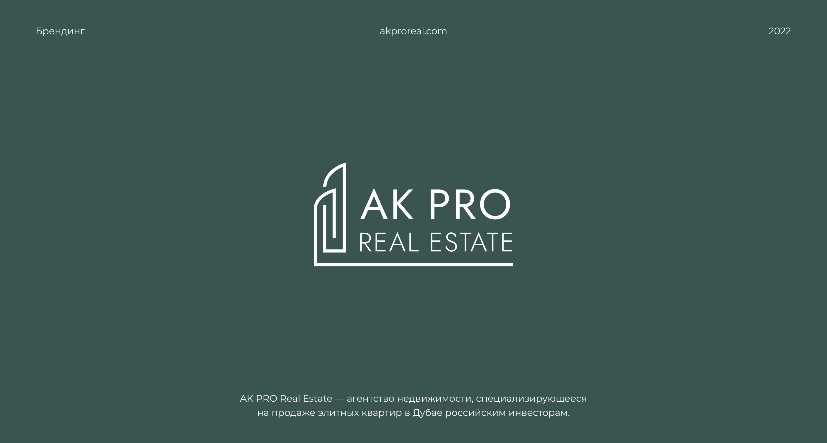 Фирменный стиль — AK PRO REAL ESTATE — Изображение №1 — Брендинг на Dprofile