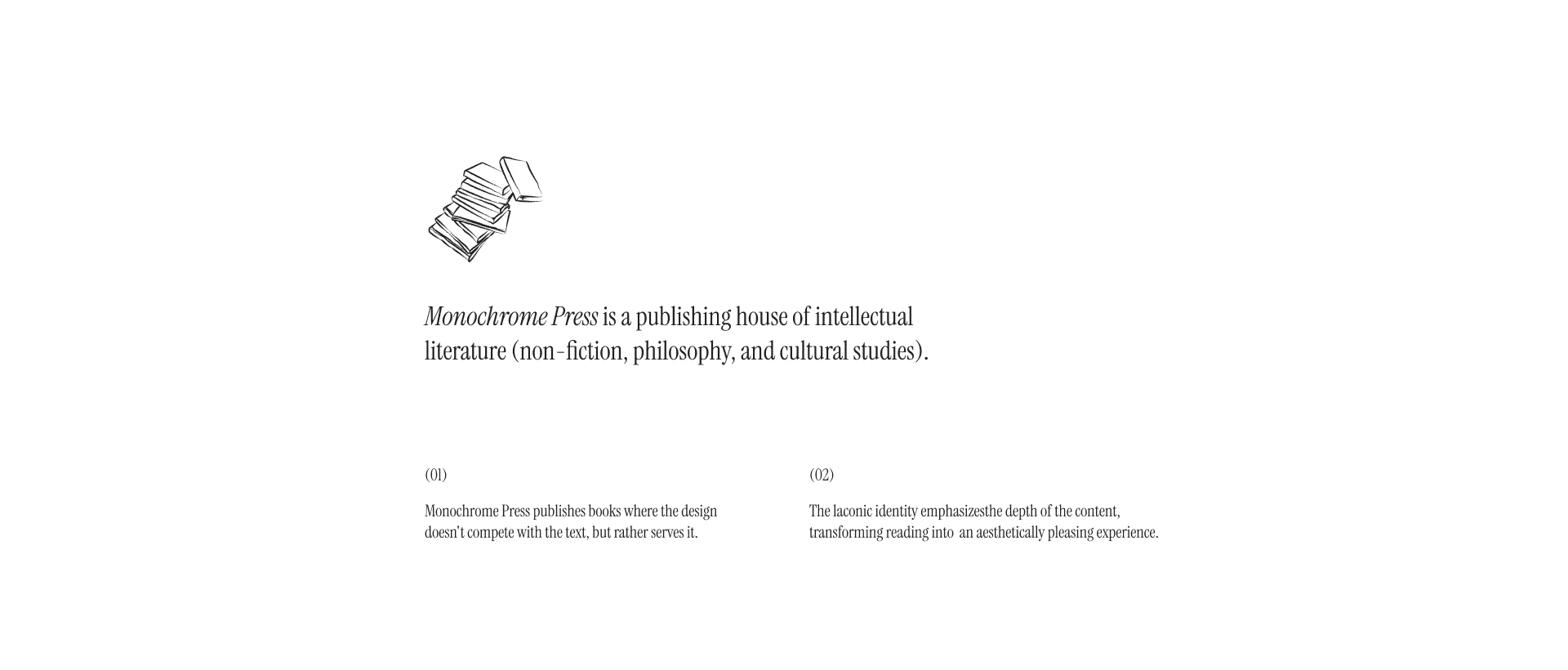 Monochrome Press — Изображение №2 — Брендинг на Dprofile