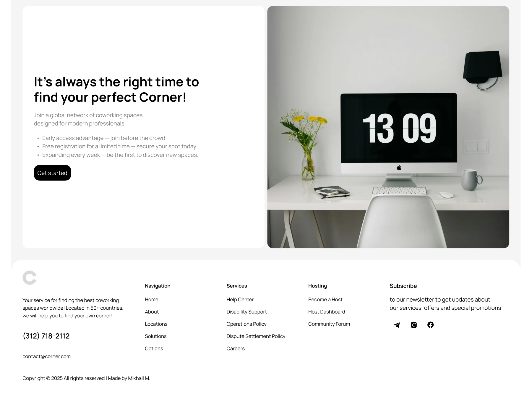 Корнер — твой уголок для работы в любой точке мира — Изображение №8 — Интерфейсы на Dprofile