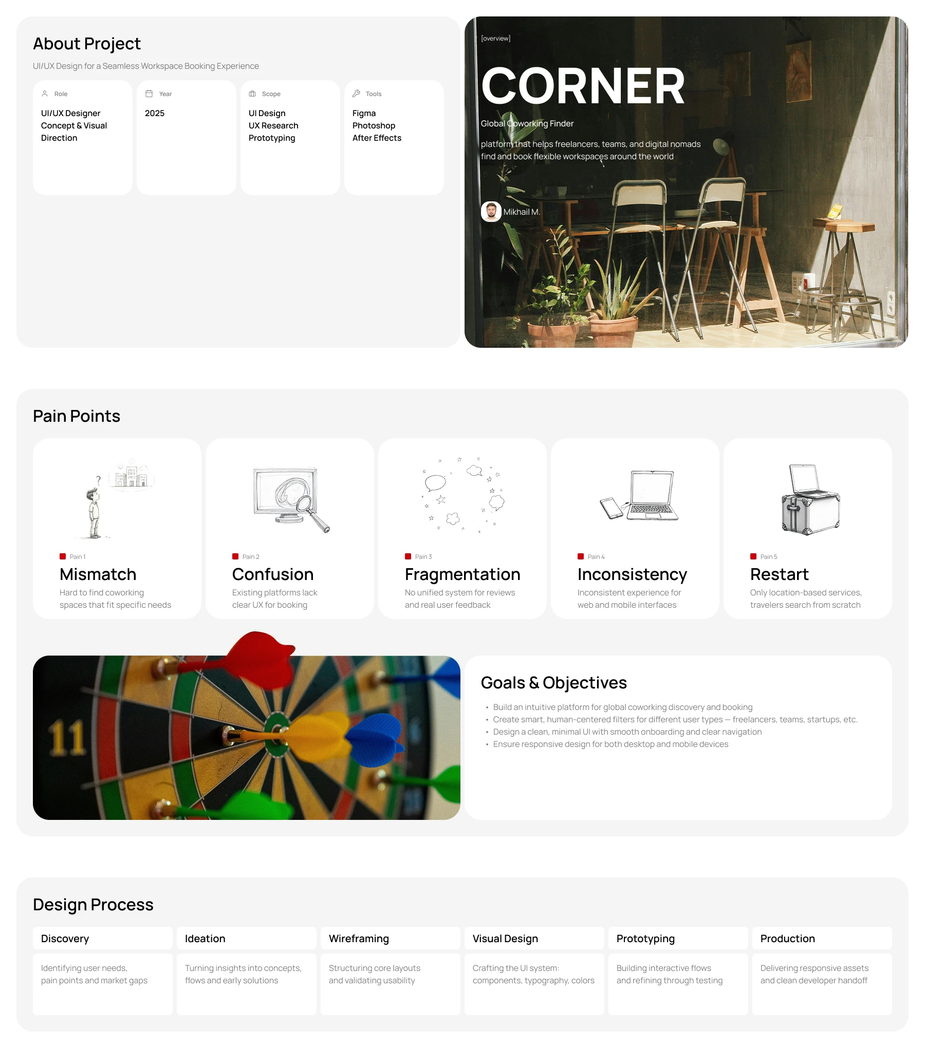 Корнер — твой уголок для работы в любой точке мира — Изображение №2 — Интерфейсы на Dprofile