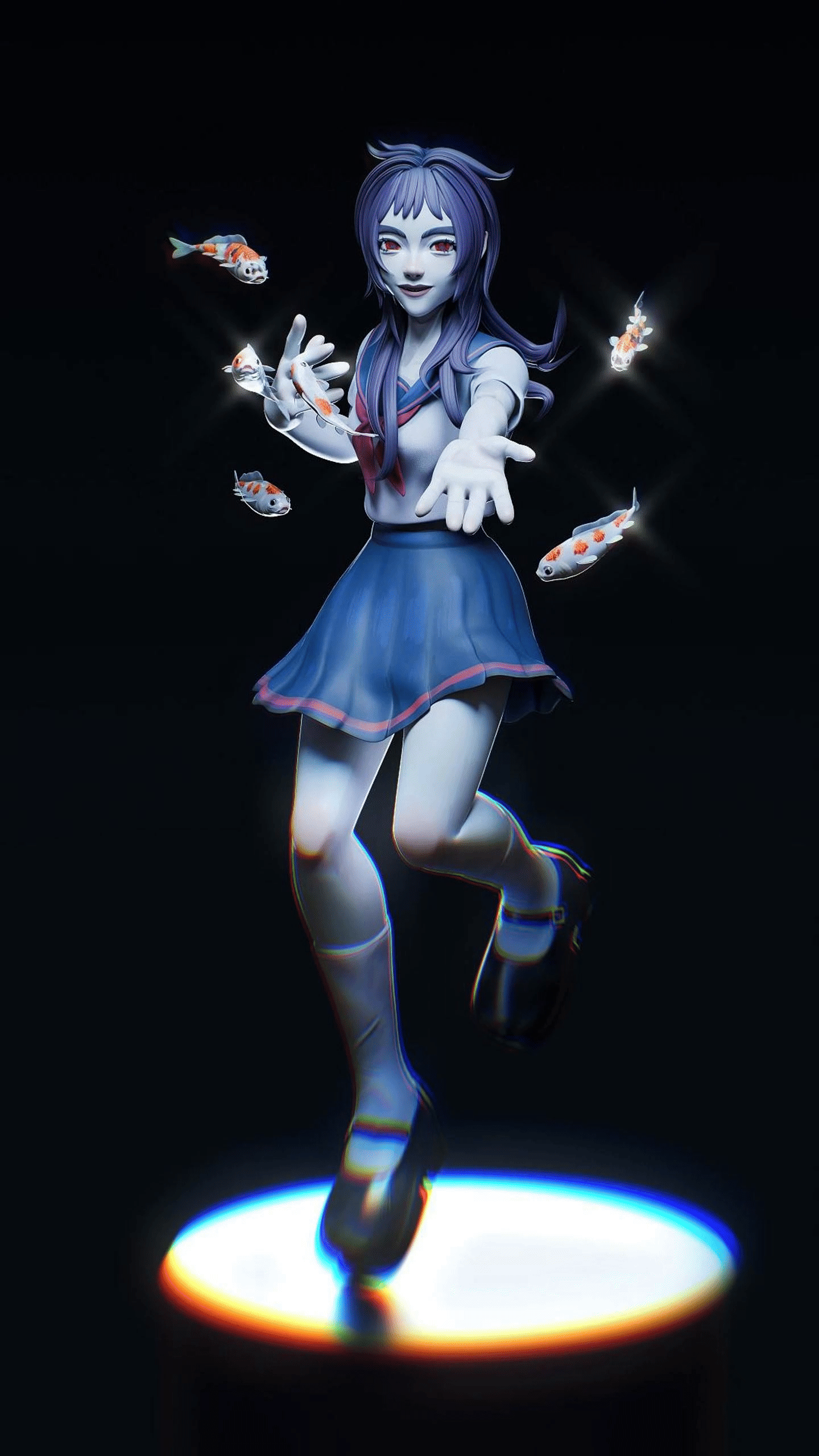 ASUKA and koi — Изображение №1 — Иллюстрация, Анимация на Dprofile