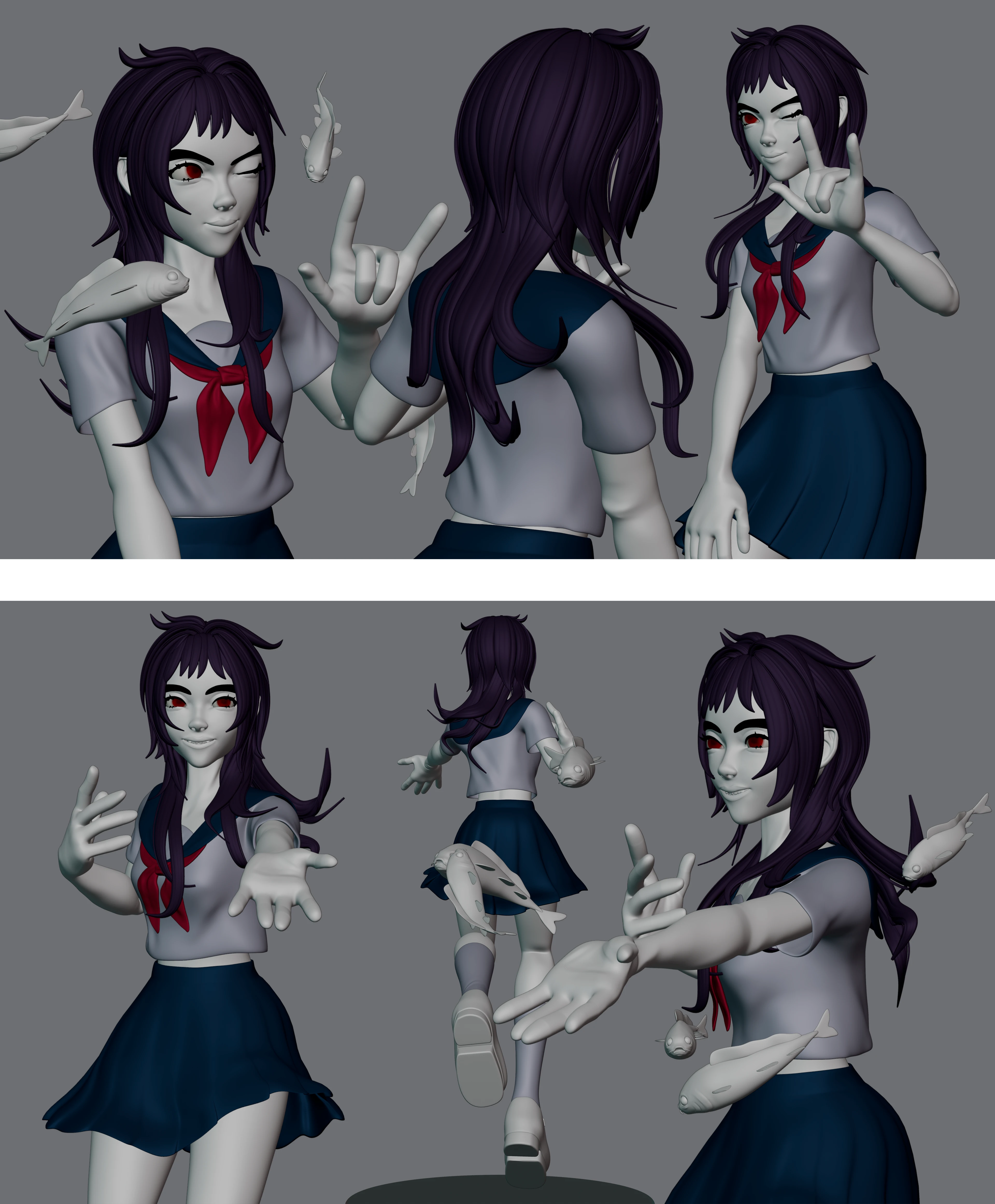 ASUKA and koi — Изображение №4 — Иллюстрация, Анимация на Dprofile