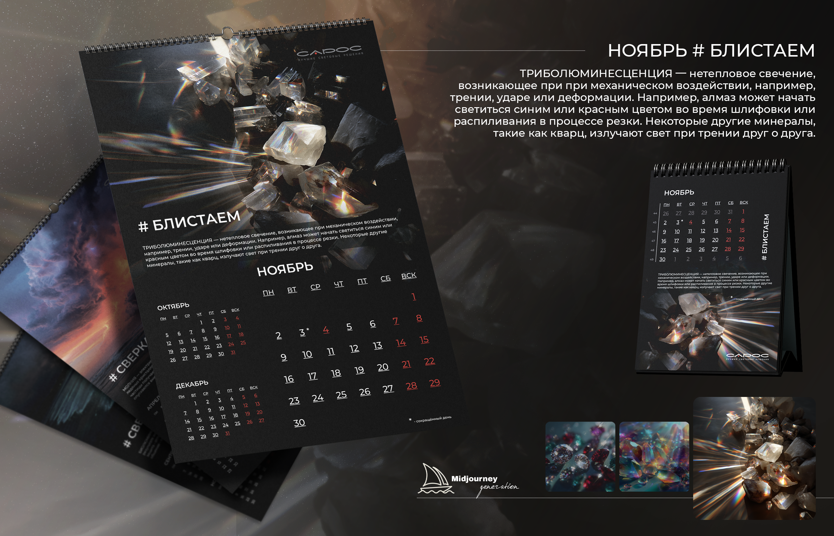 Космический календарь 2026 — Изображение №5 — Брендинг, Графика на Dprofile