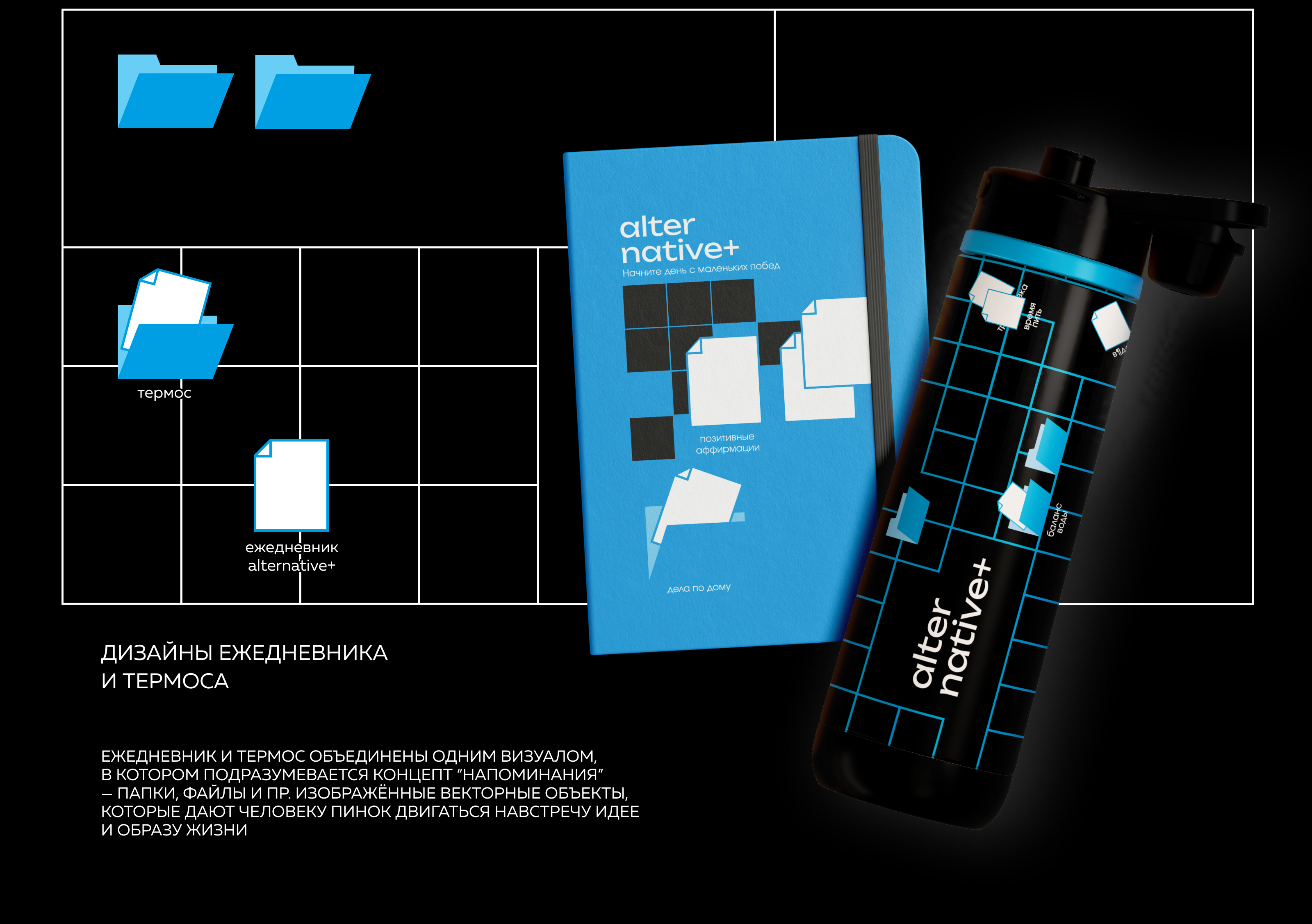 ИИ-журнал ALTERNATIVE+ — Изображение №22 — Брендинг, Графика на Dprofile